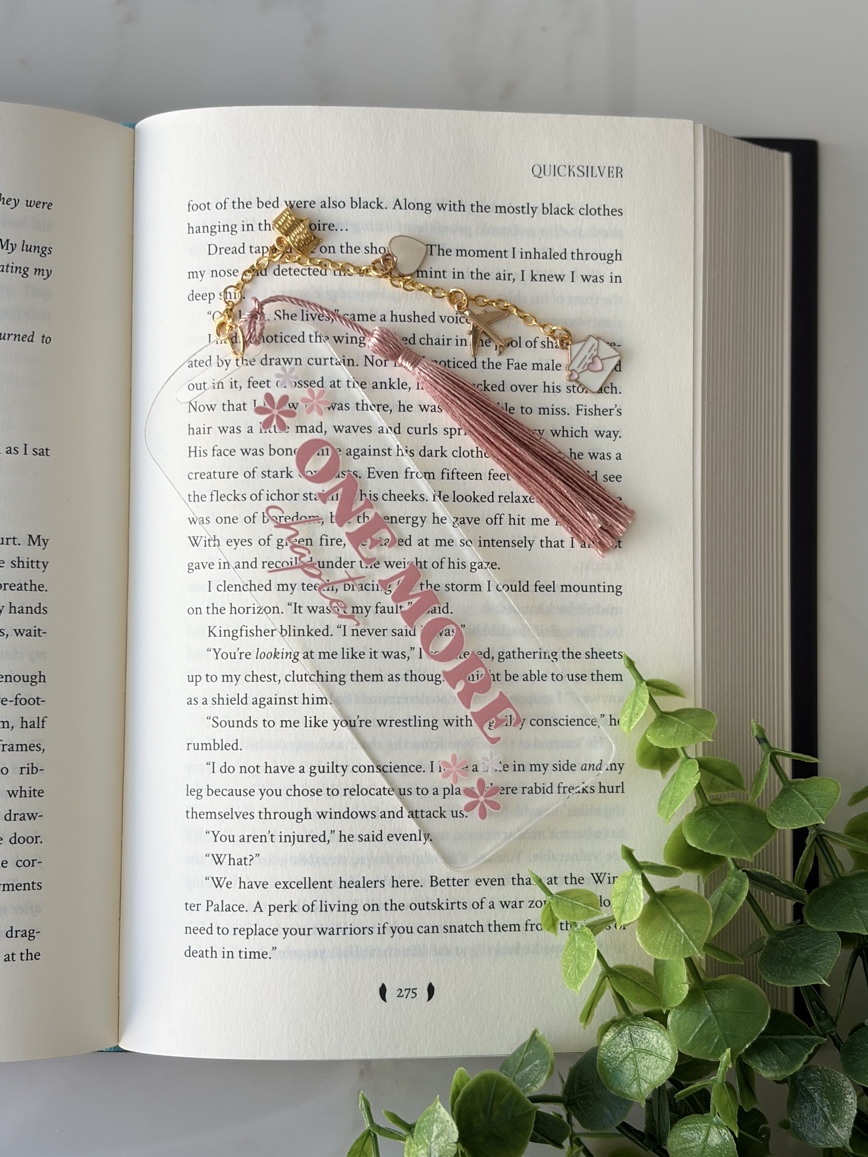 Just One More Chapter Acrylic Bookmark