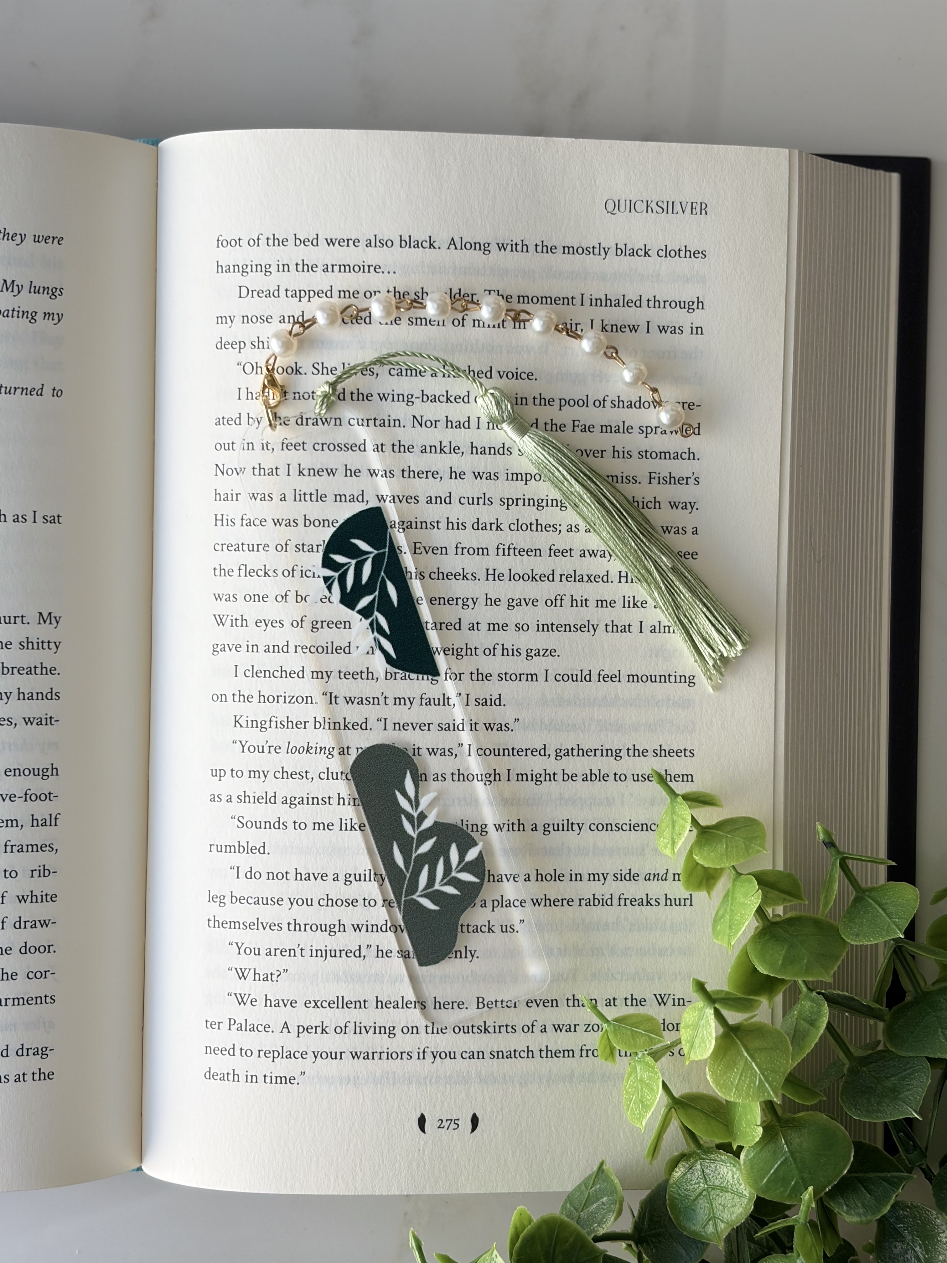 Elegant Leafy Bookmark