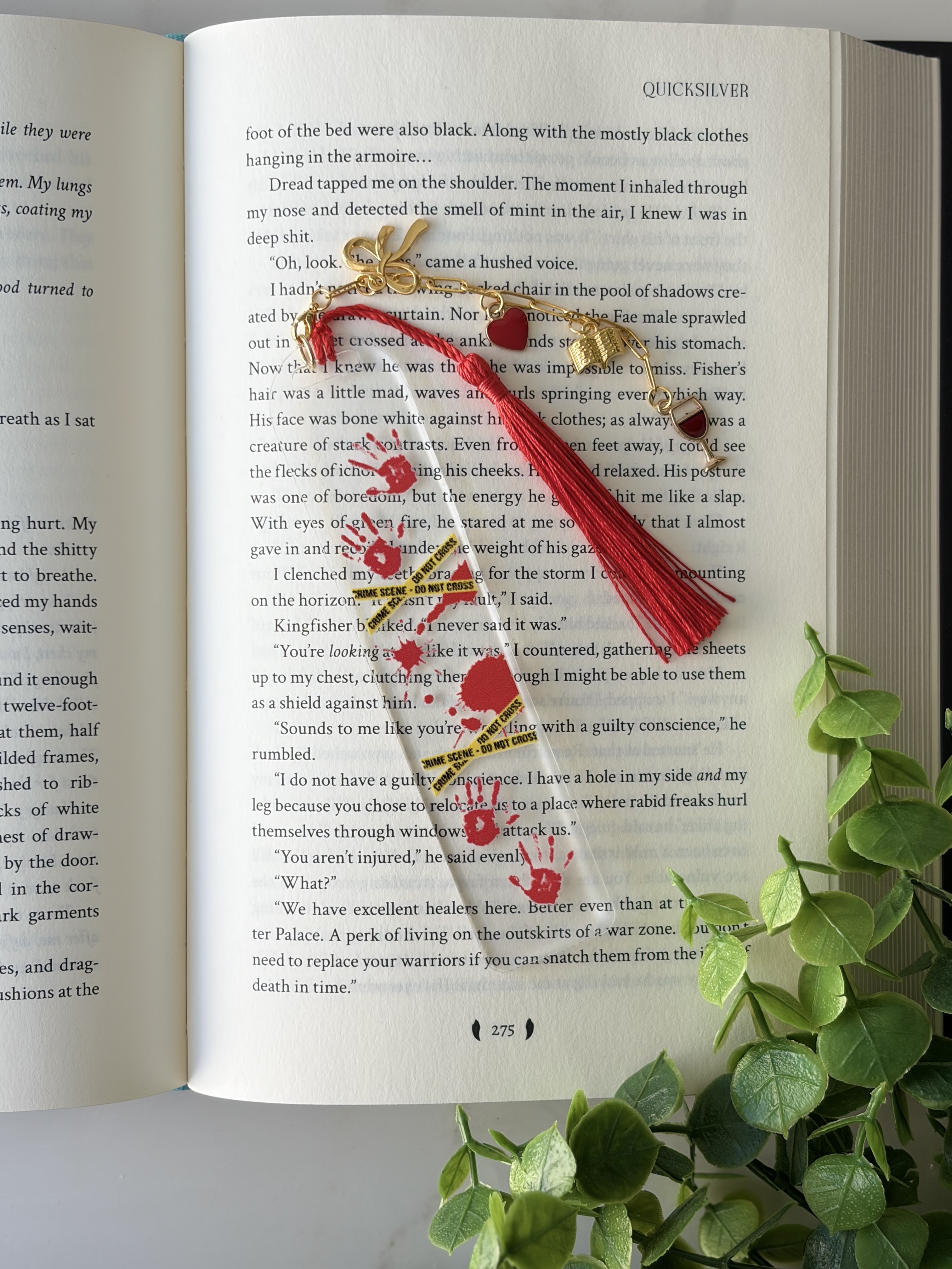 Crime Scene Acrylic Bookmark