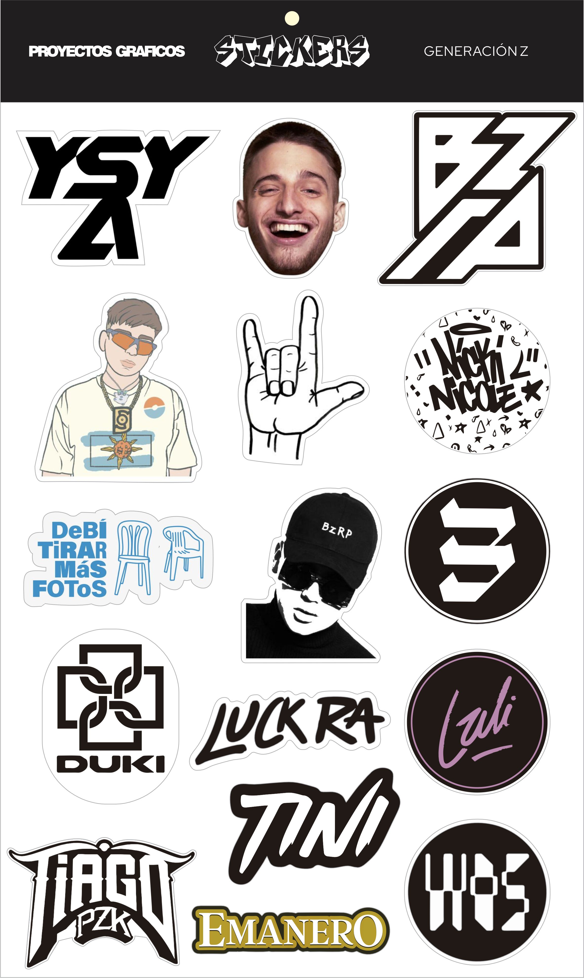 STICKERS - GENERACIÓN Z