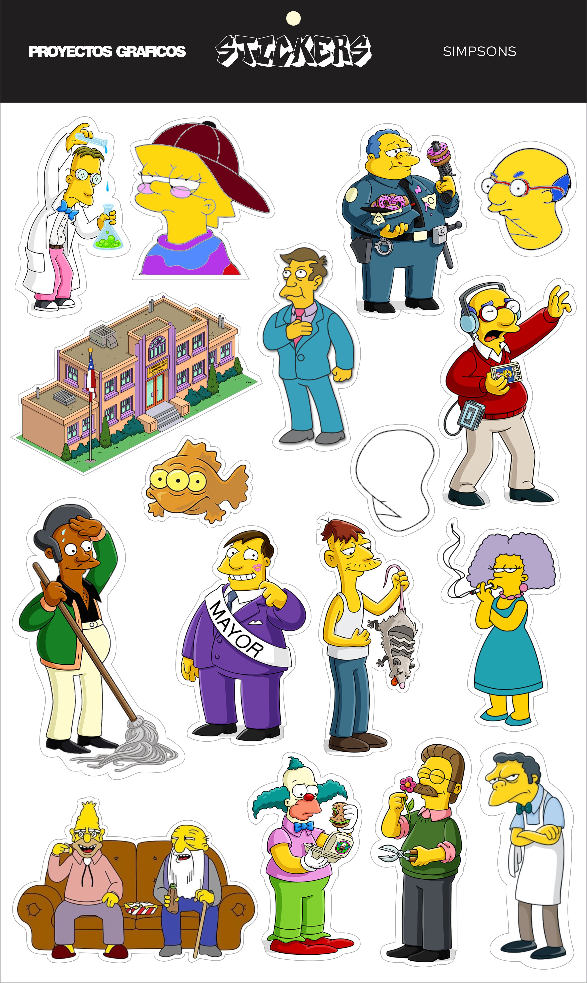 STICKERS - PACK SIMPSONS 2