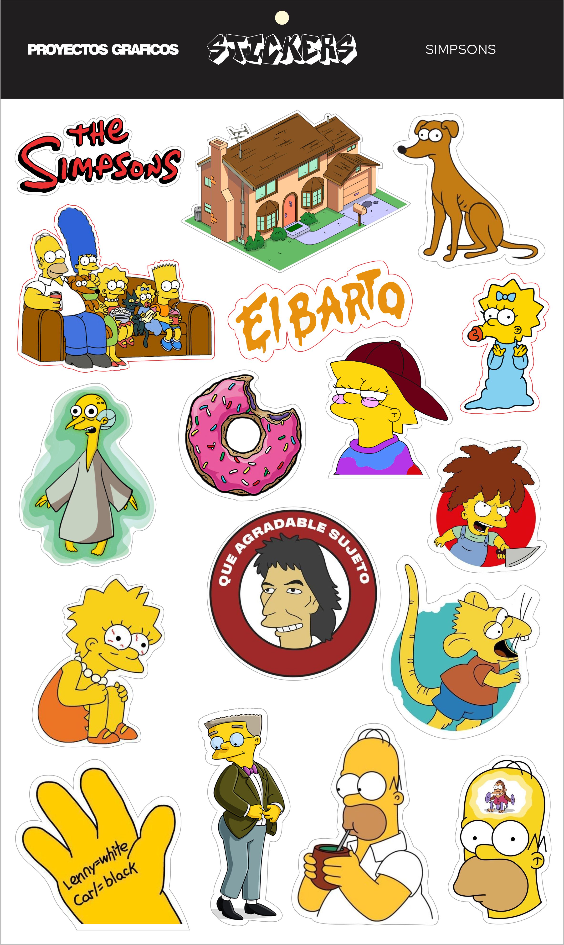 STICKERS - PACK SIMPSONS 1