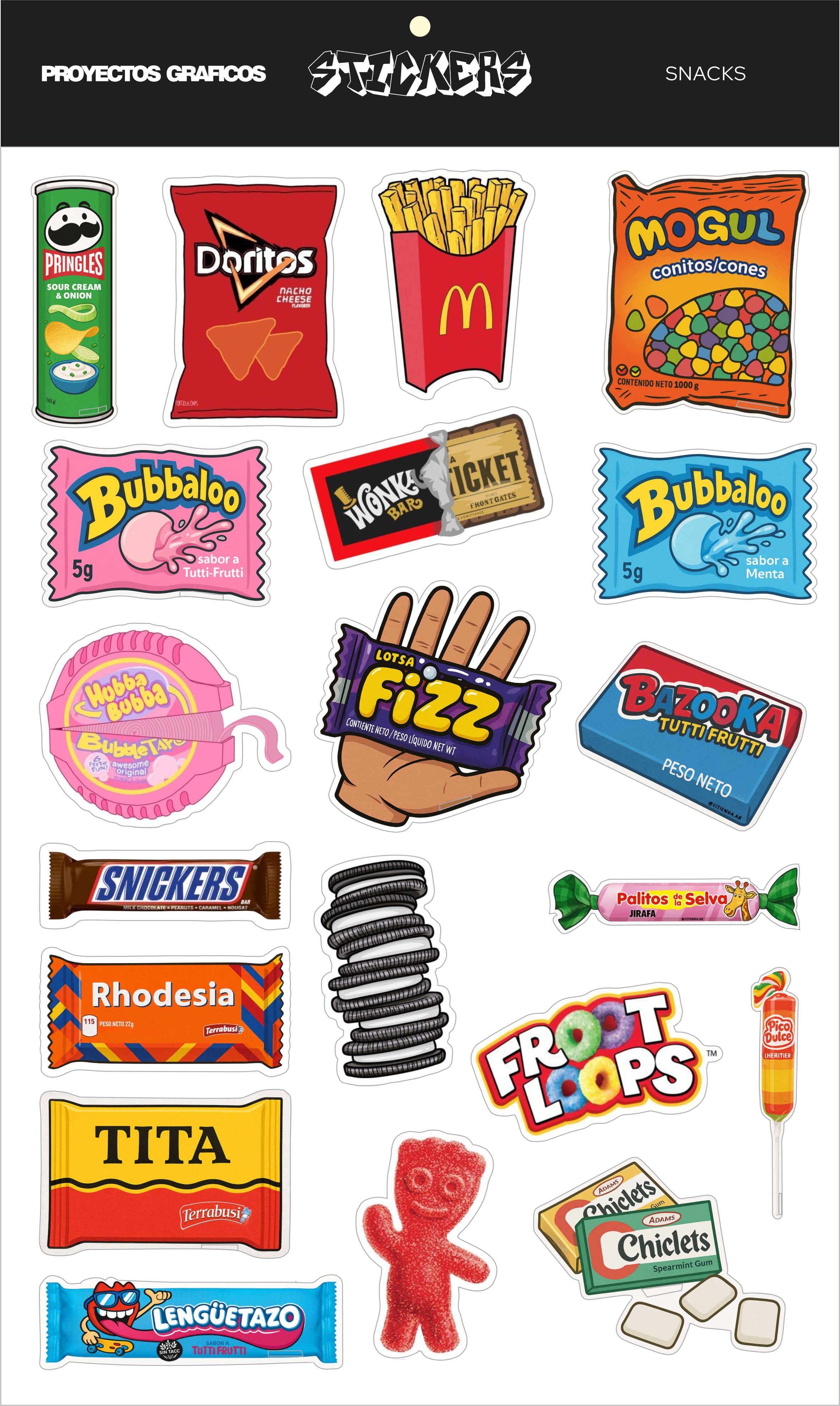 STICKERS - SNACKS