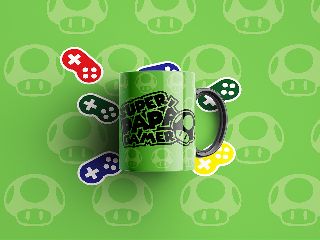 Taza Personalizada día del Padre - Papá Gamer