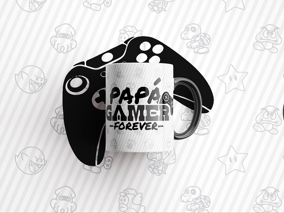 Taza Personalizada día del Padre - Papá Gamer