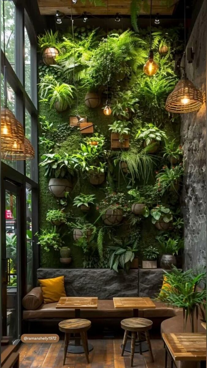 Jardín vertical interior