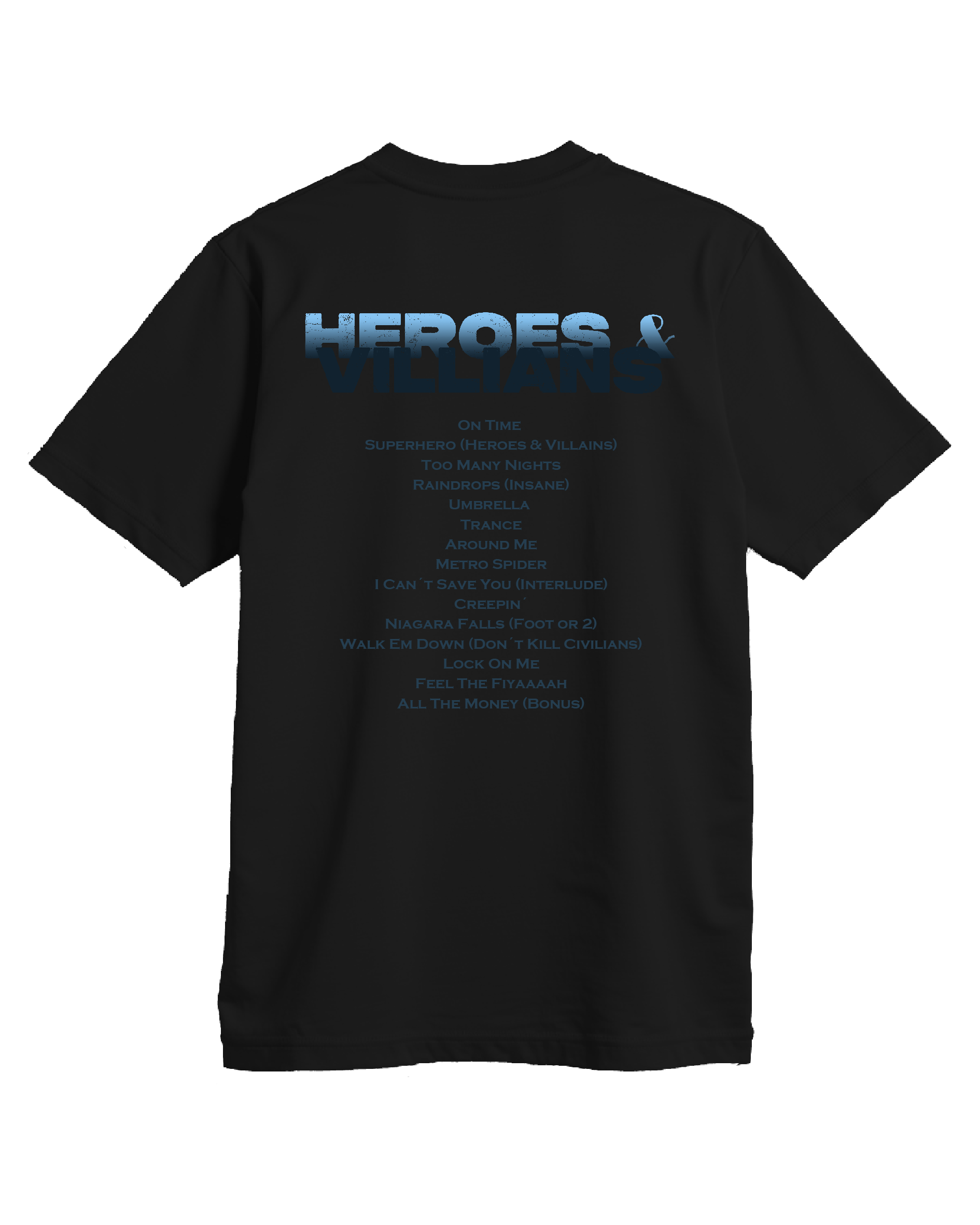 Playera Heroes and Villains