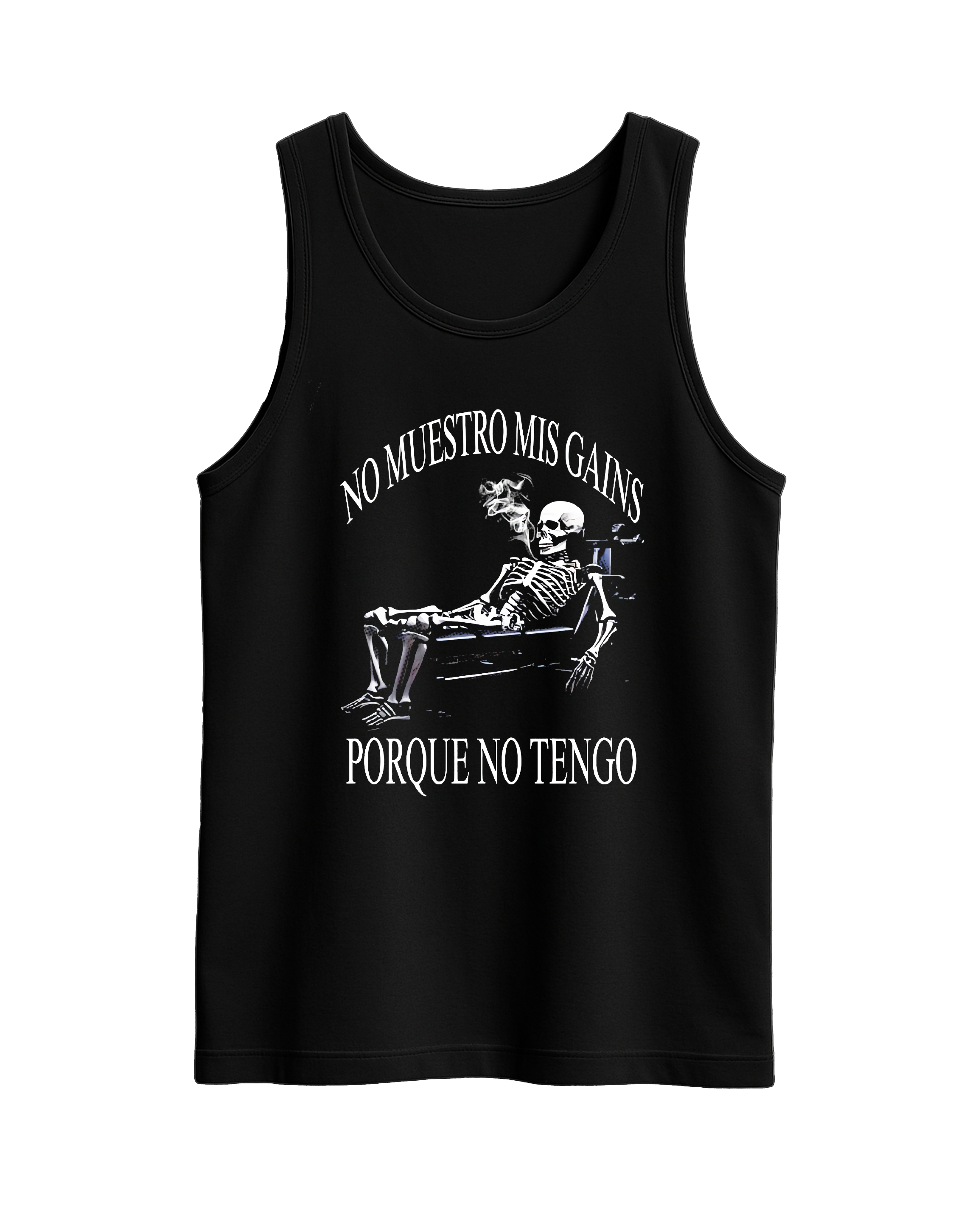 Tank Top 'No muestro mis gains porque no tengo'