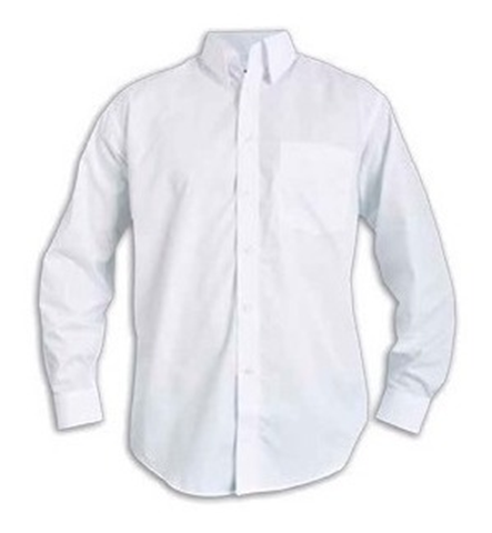 Camisa en tela oxford blanca eco