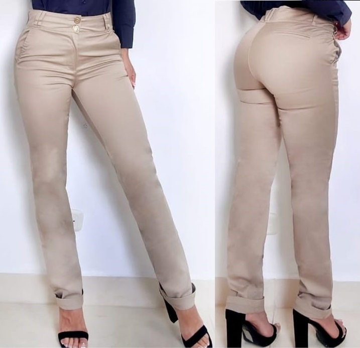 Pantalón Drill de dama stretch de linea - Oficina