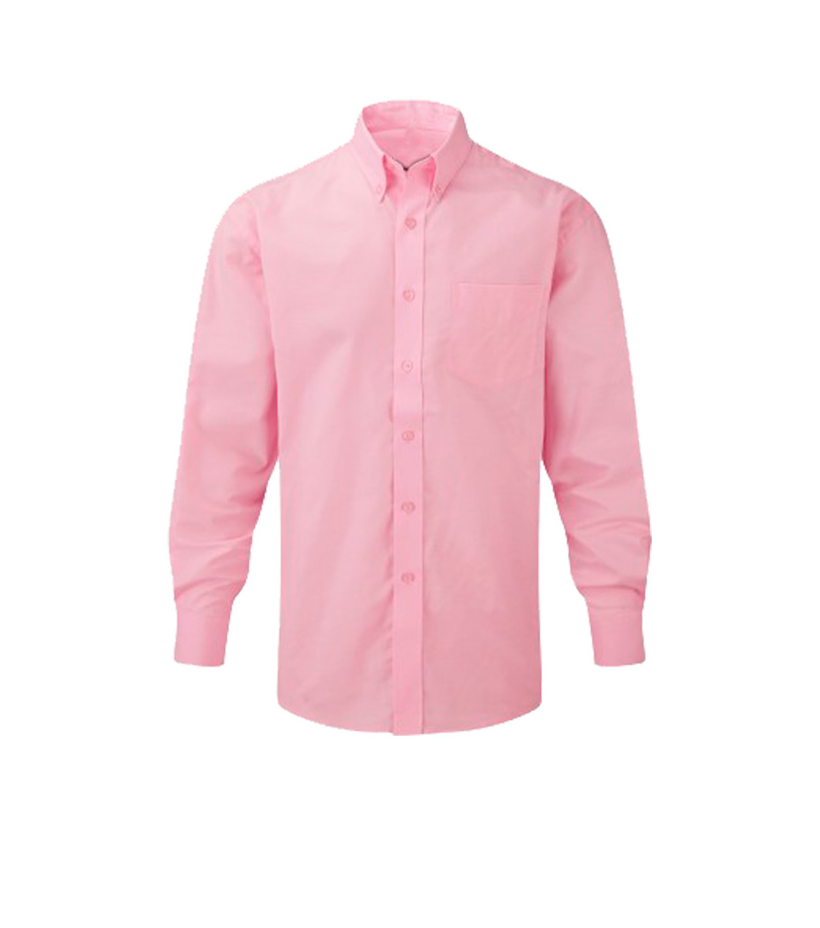 Camisa manga larga Oxford poli-algodón