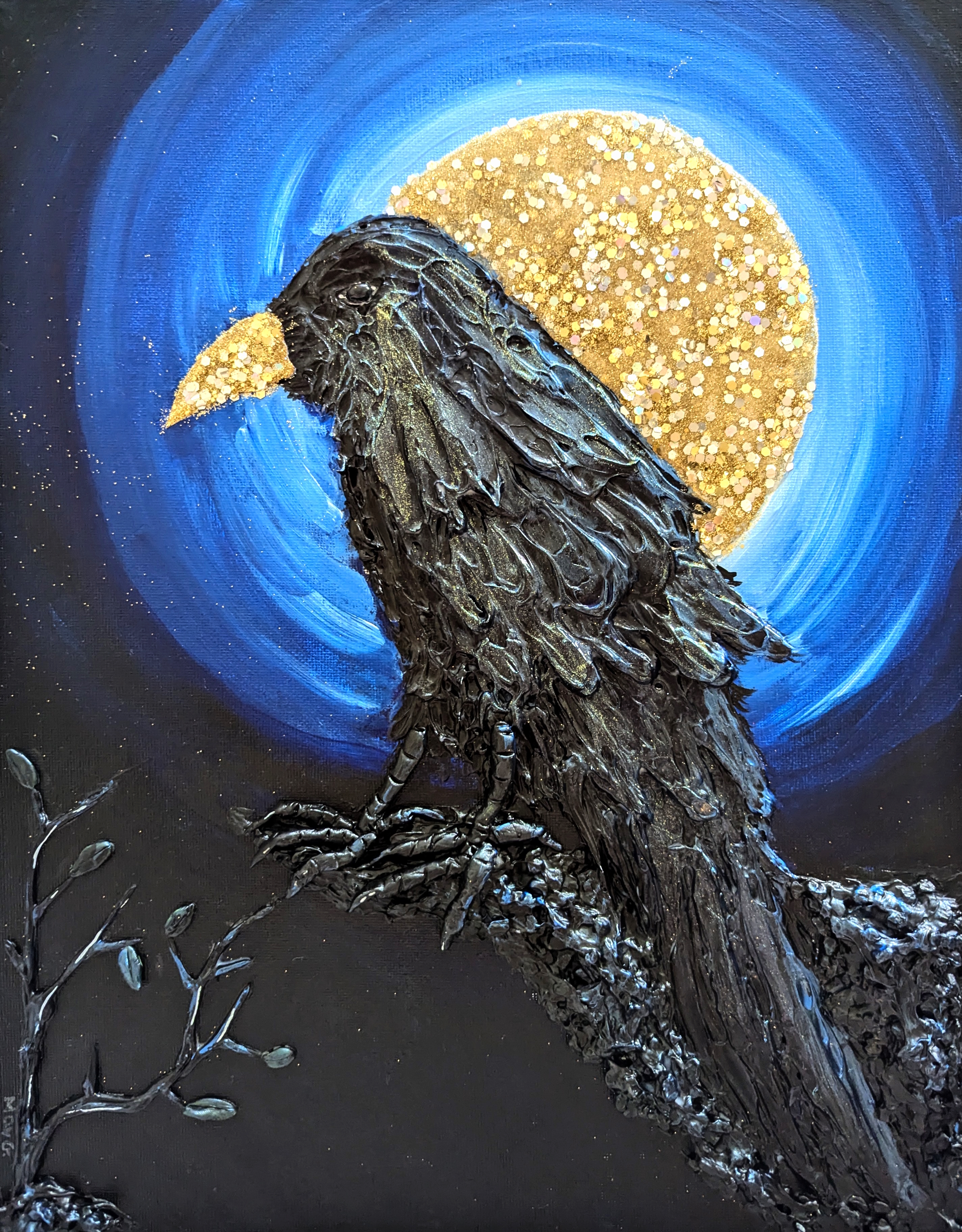 "Raven's Beak Under Gold" by Marta