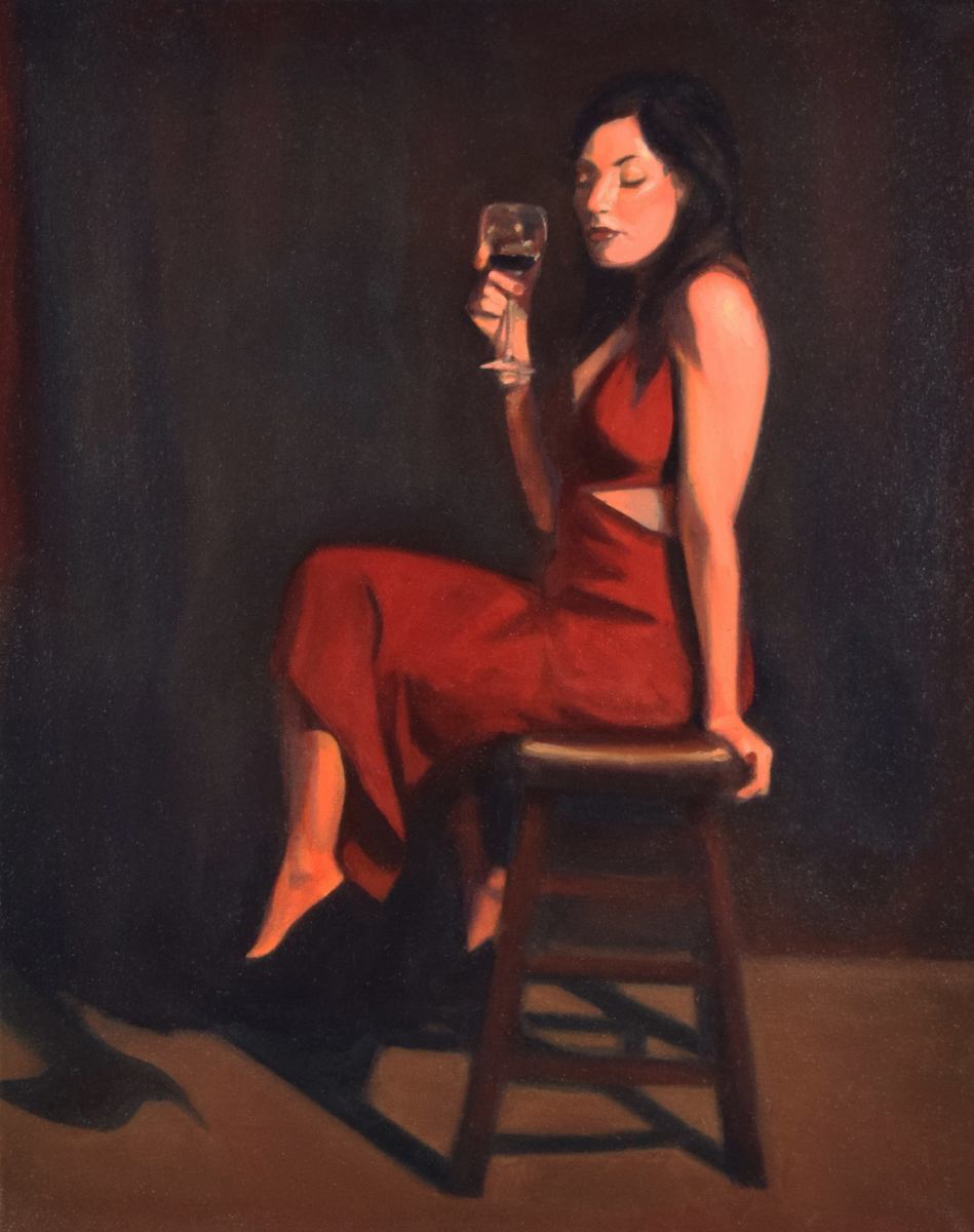 "Andy with a Glass of Wine" by Joseph Sikora