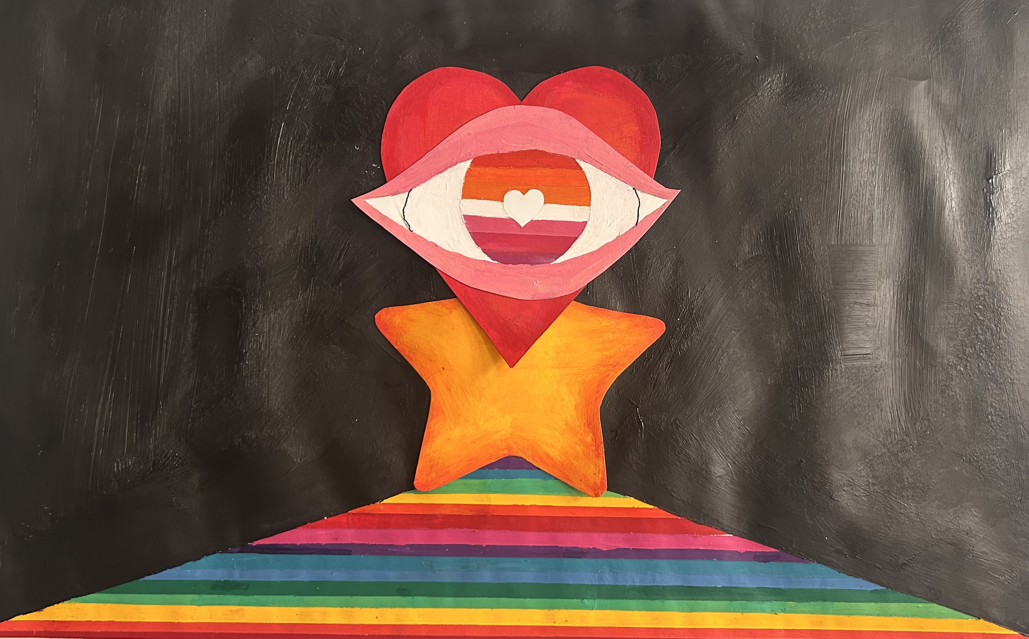 "Eyes that paint the sky" by Mariah Diaz