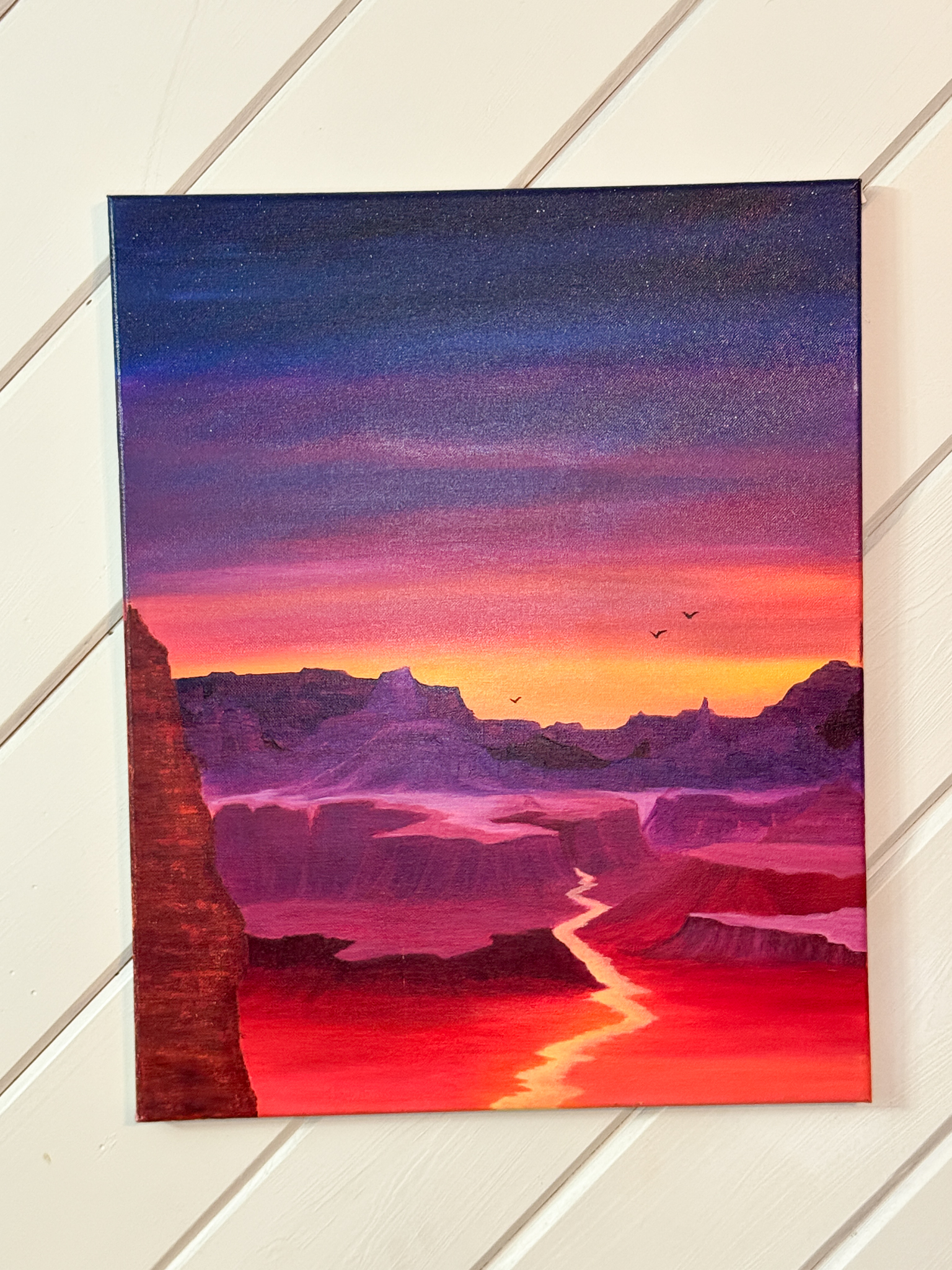 Sunset Canyon Canvas Oil Painting