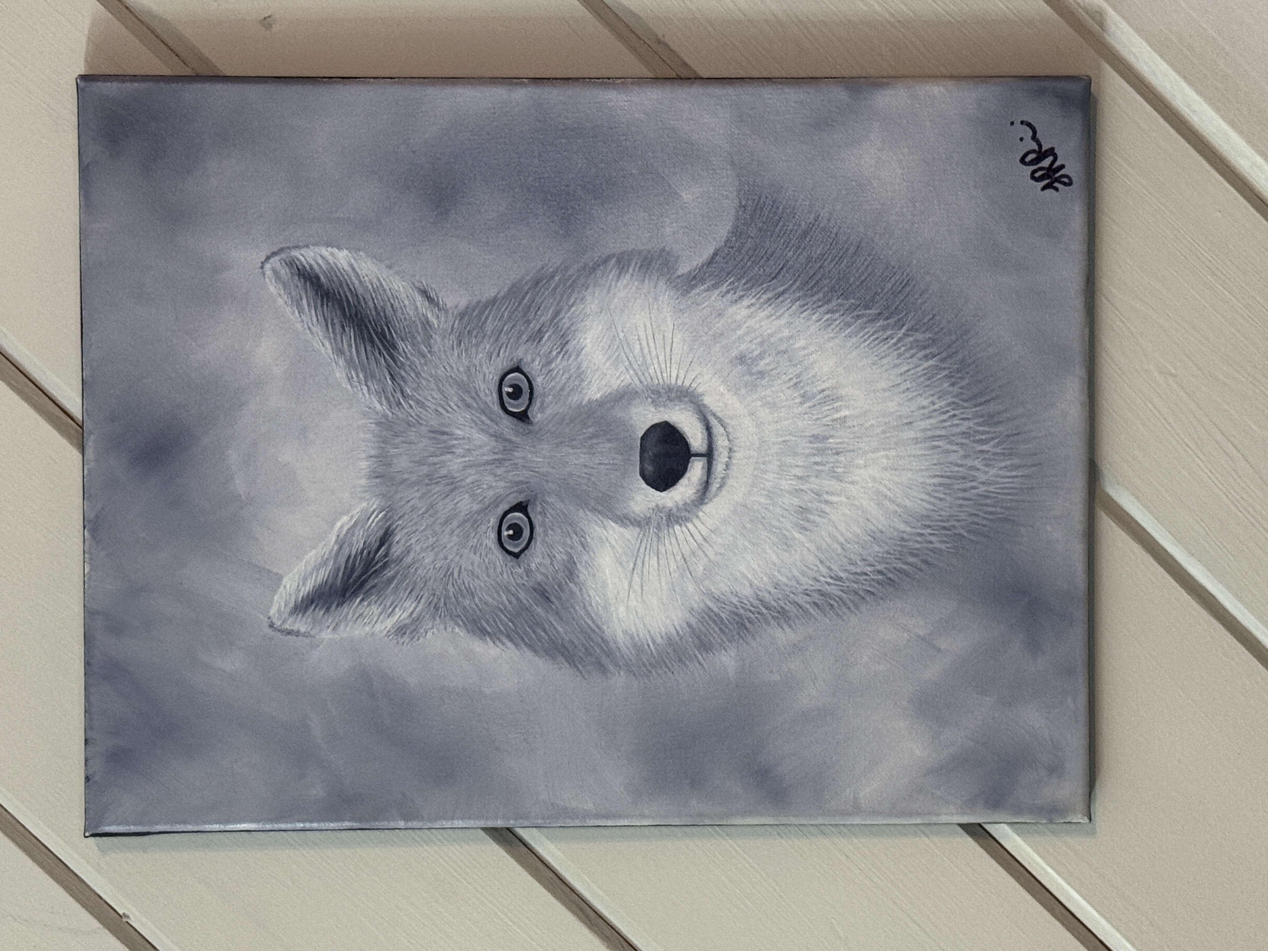 Fox Portrait Painting
