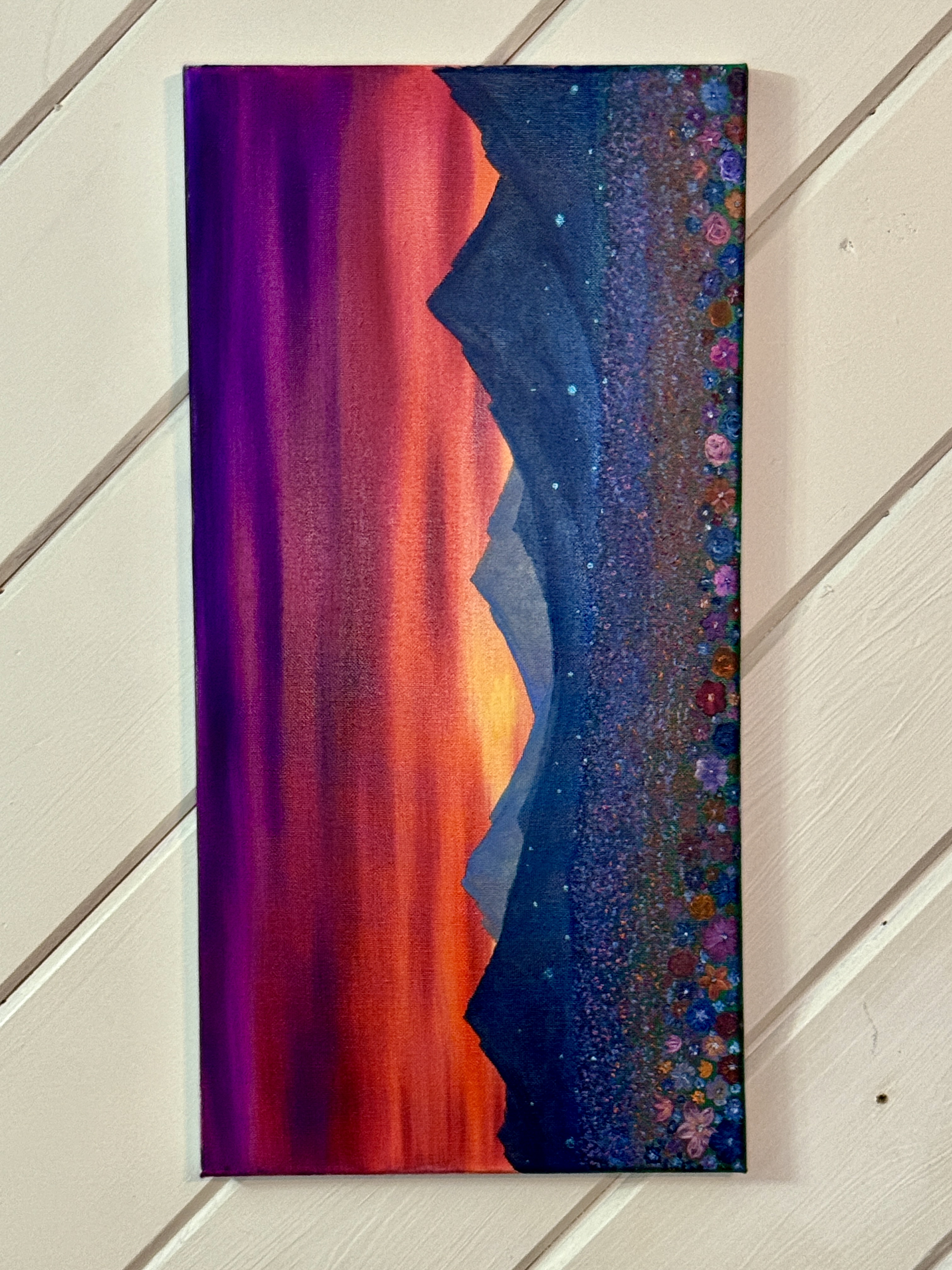 Sunset Flower Field Oil