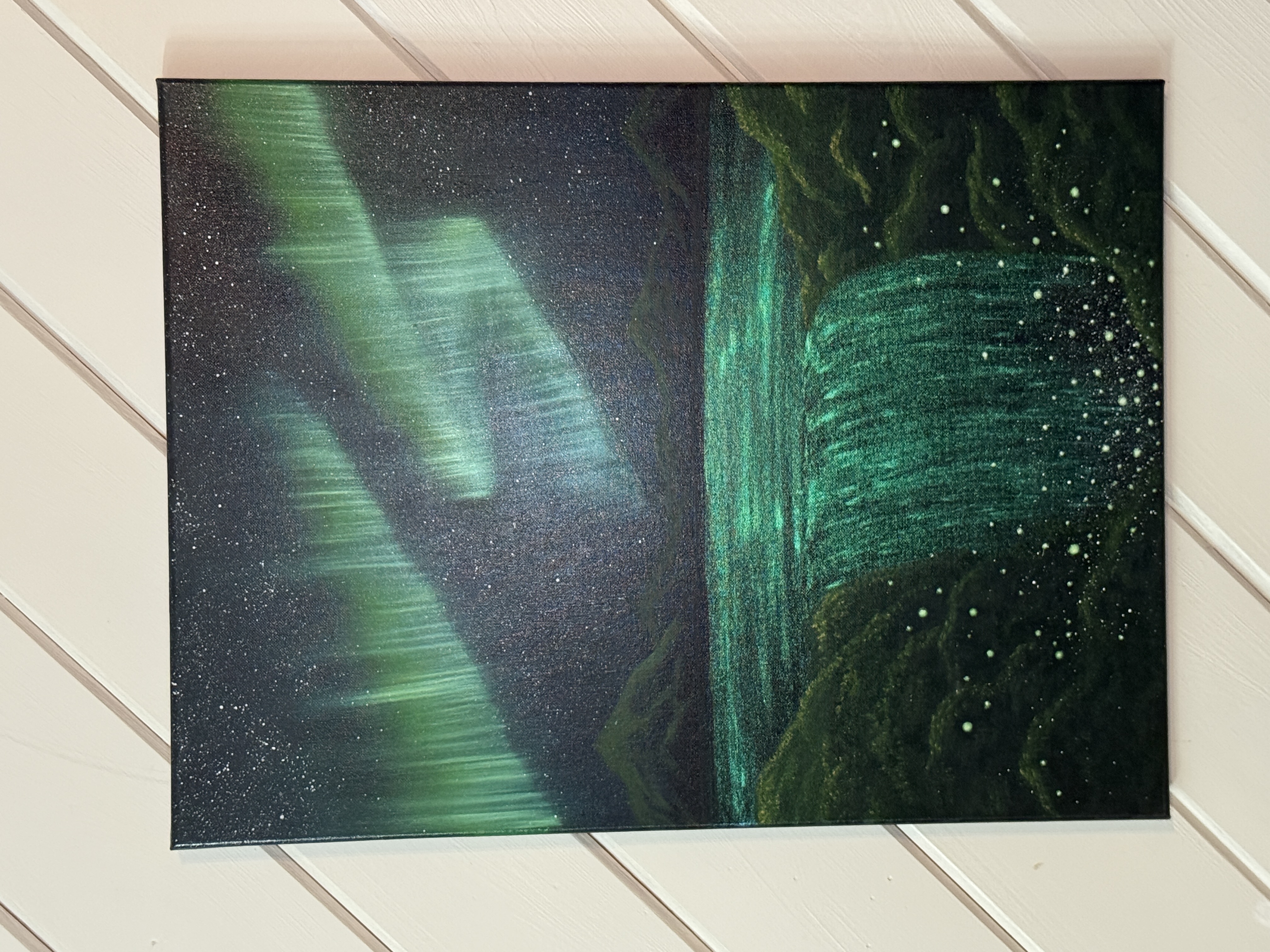 Aurora Borealis Painting - Color Changing
