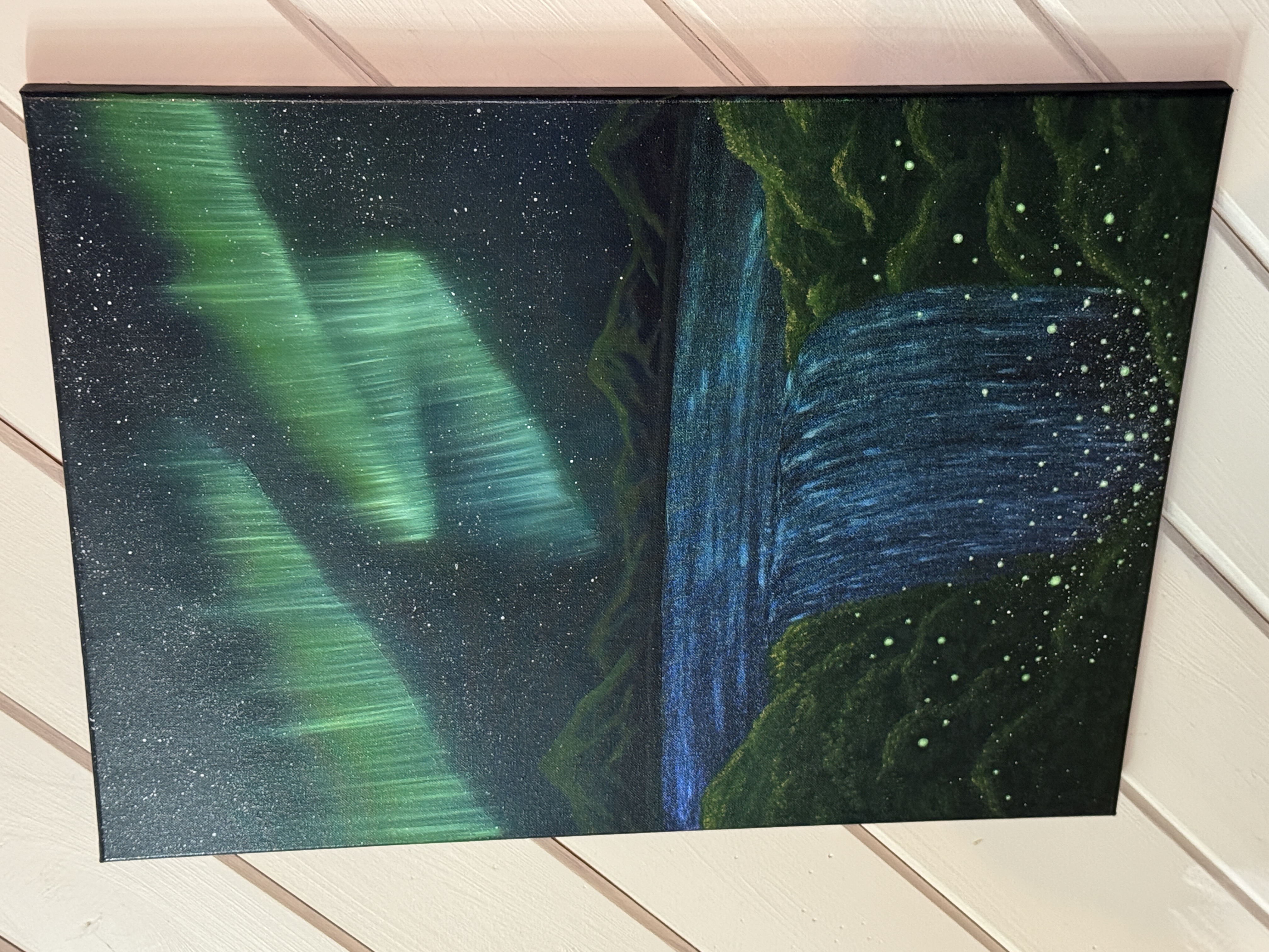 Aurora Borealis Painting - Color Changing