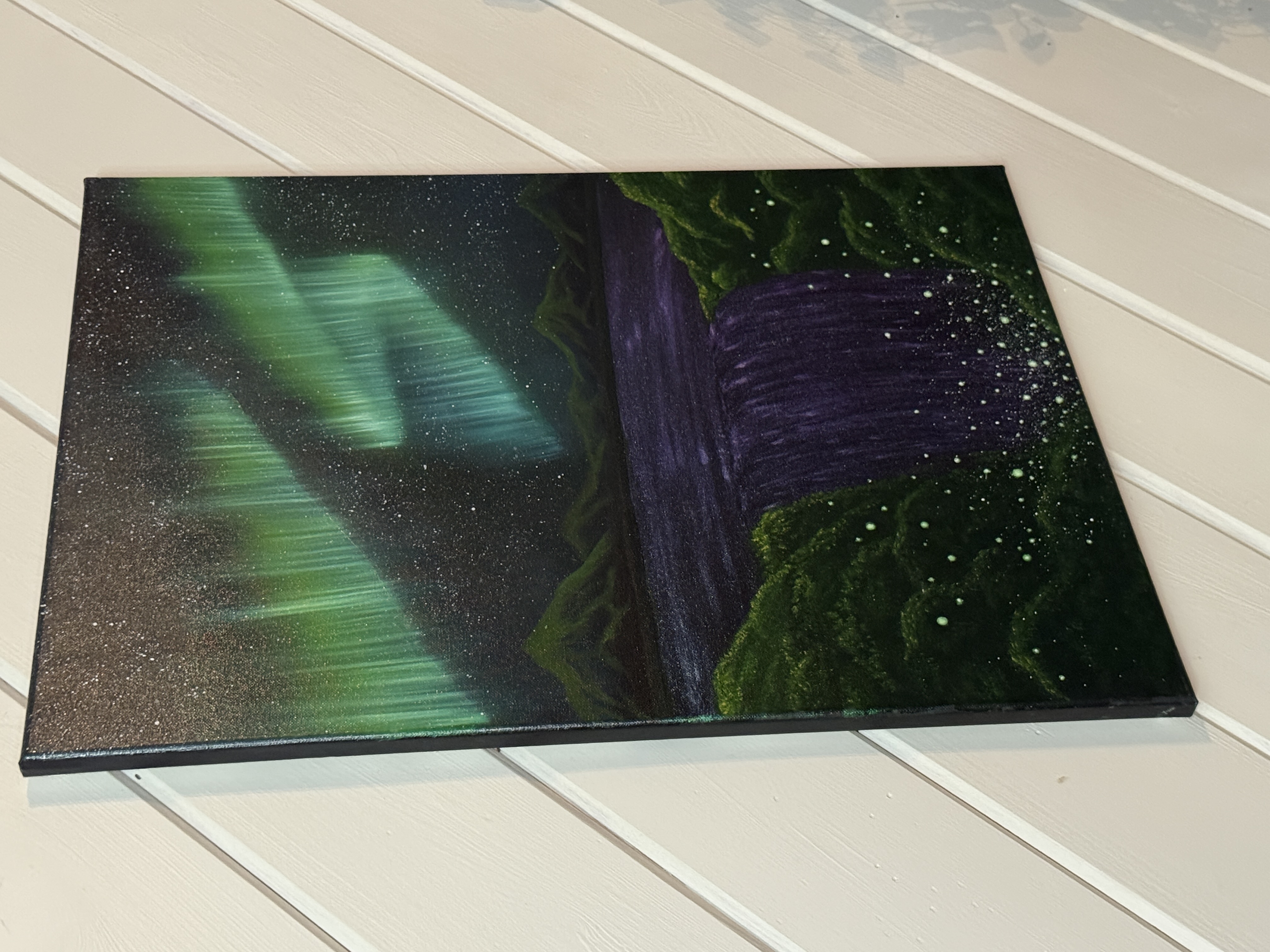 Aurora Borealis Painting - Color Changing