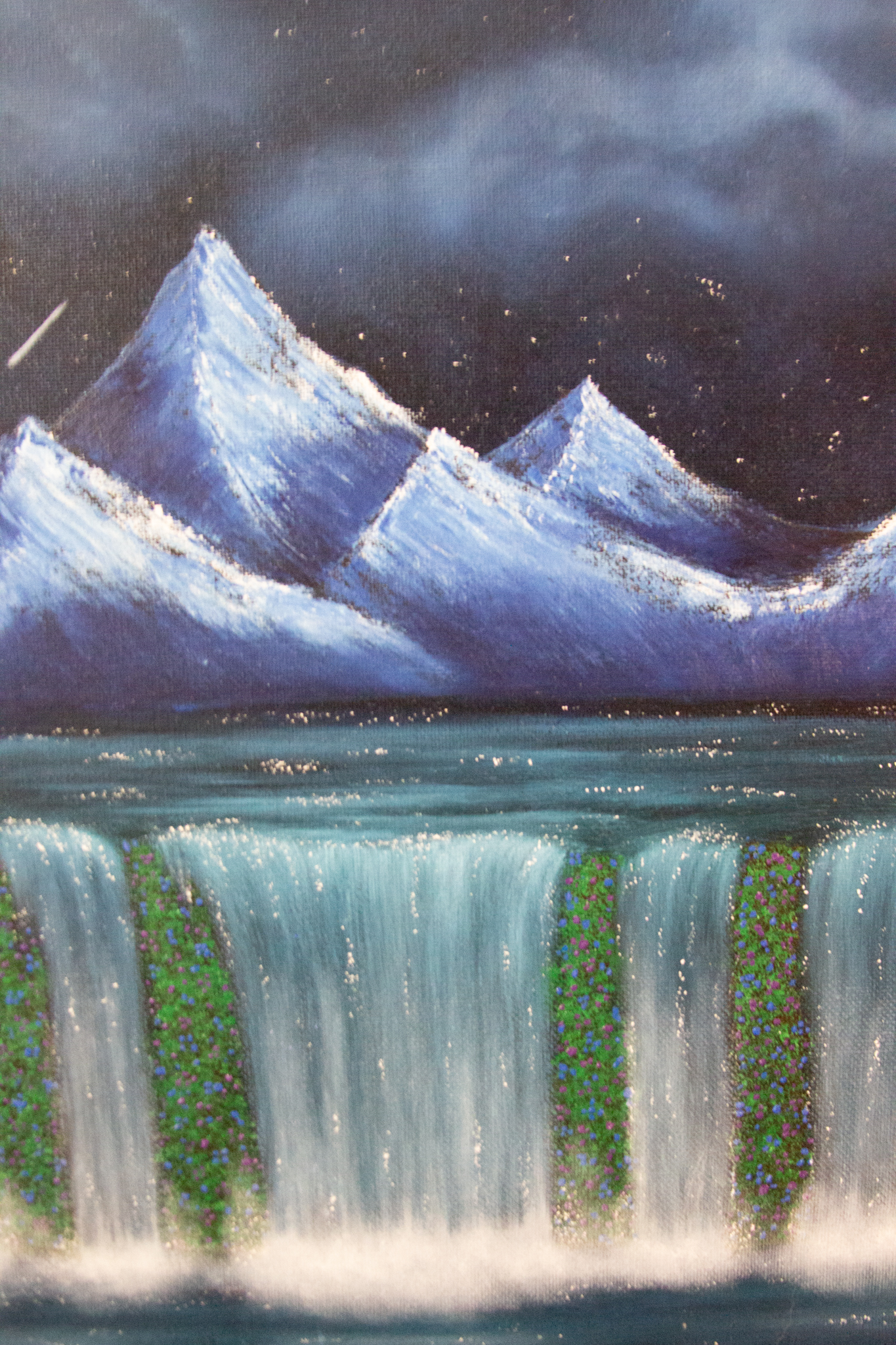 Mountain Waterfall Painting