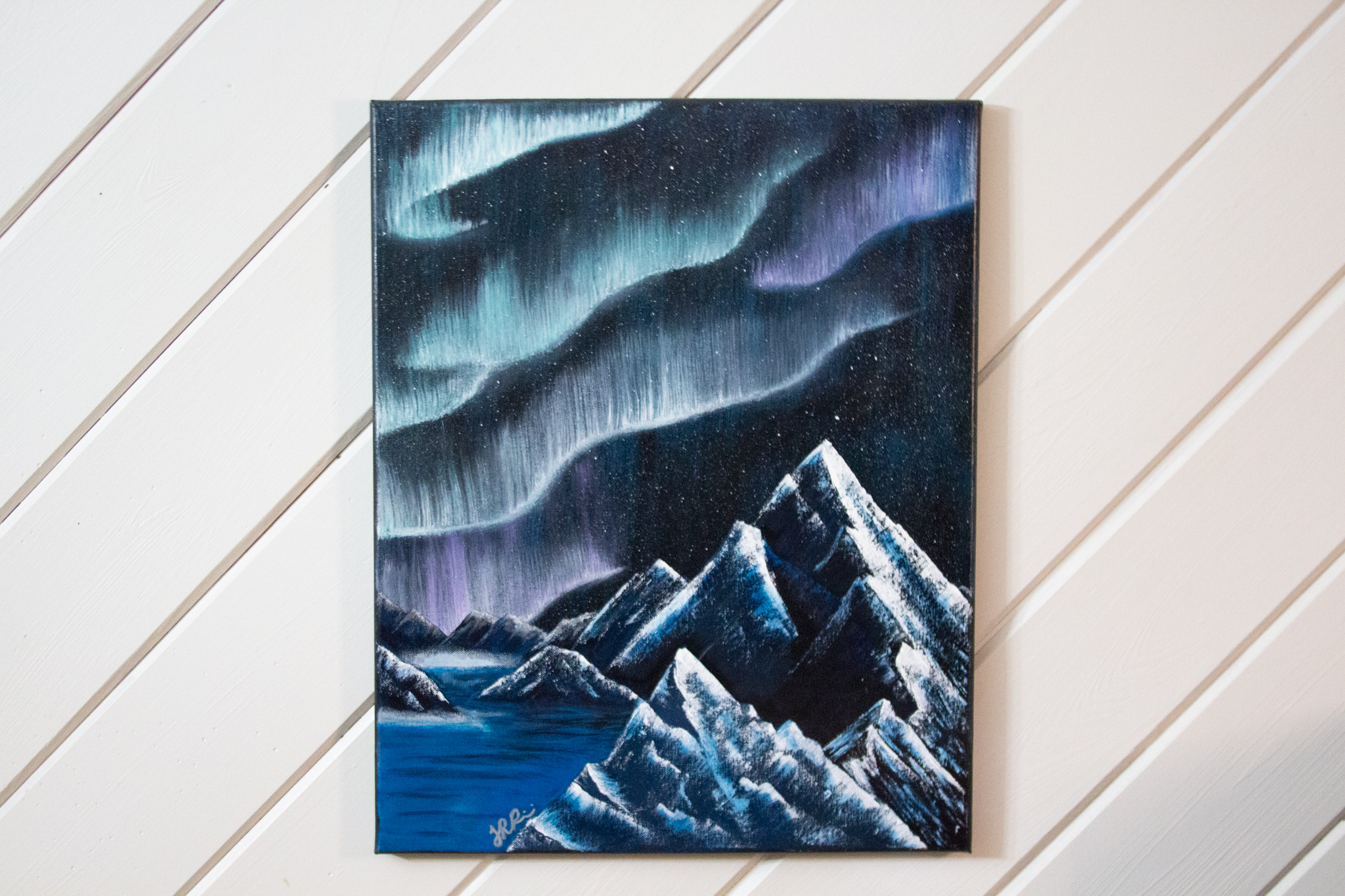 Mountain Night Sky 1 - Oil Painting