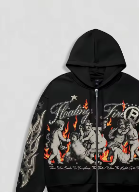 Graphic Hooded Jacket