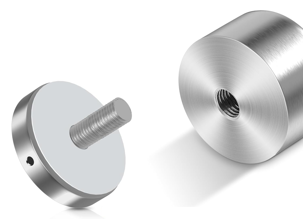EXPOAS 2"x2" Solid Glass Standoff 