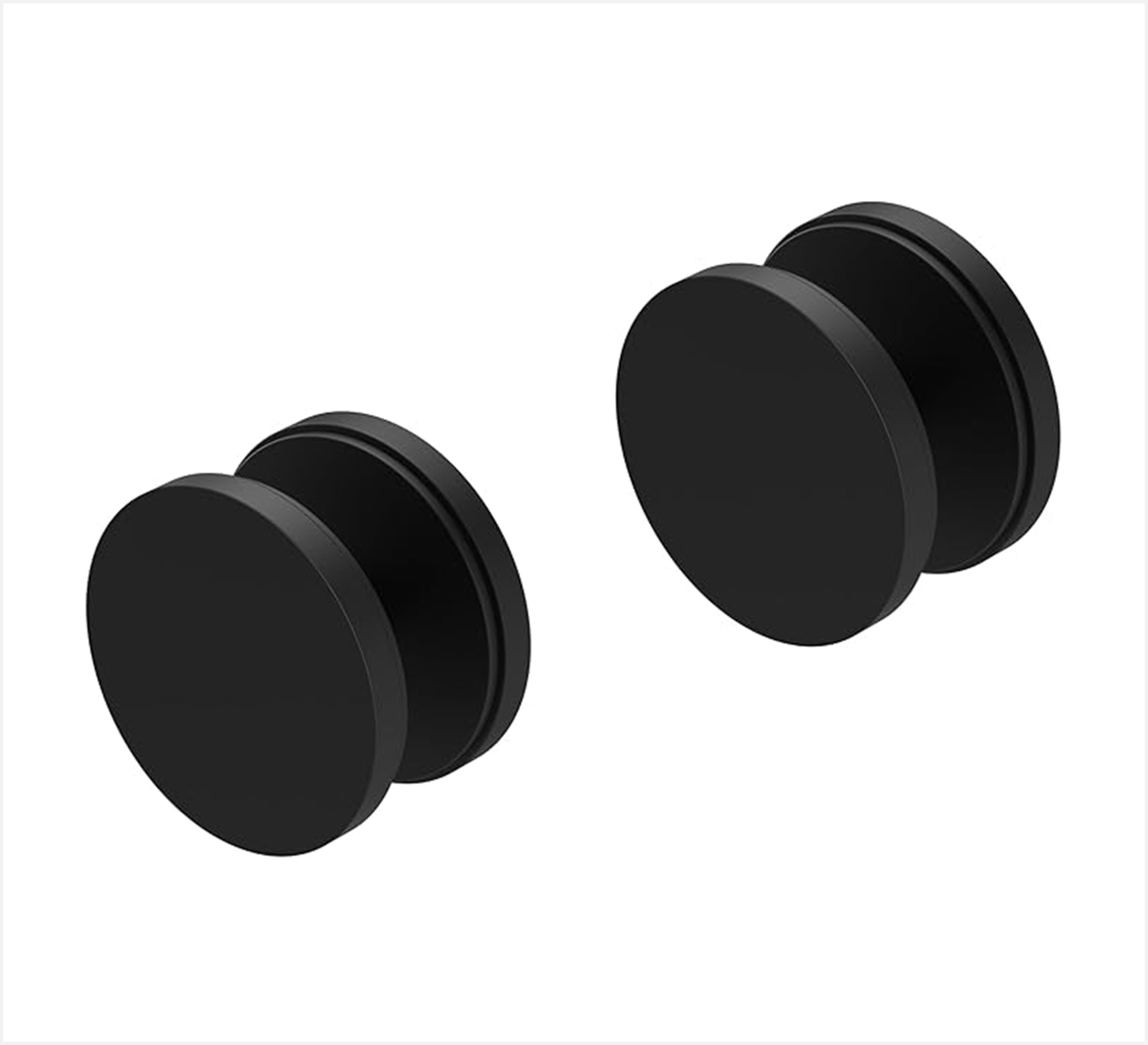 EXPOAS (QTY:2) Glass to Glass Connector 1-7/8"Stainless Steel 316