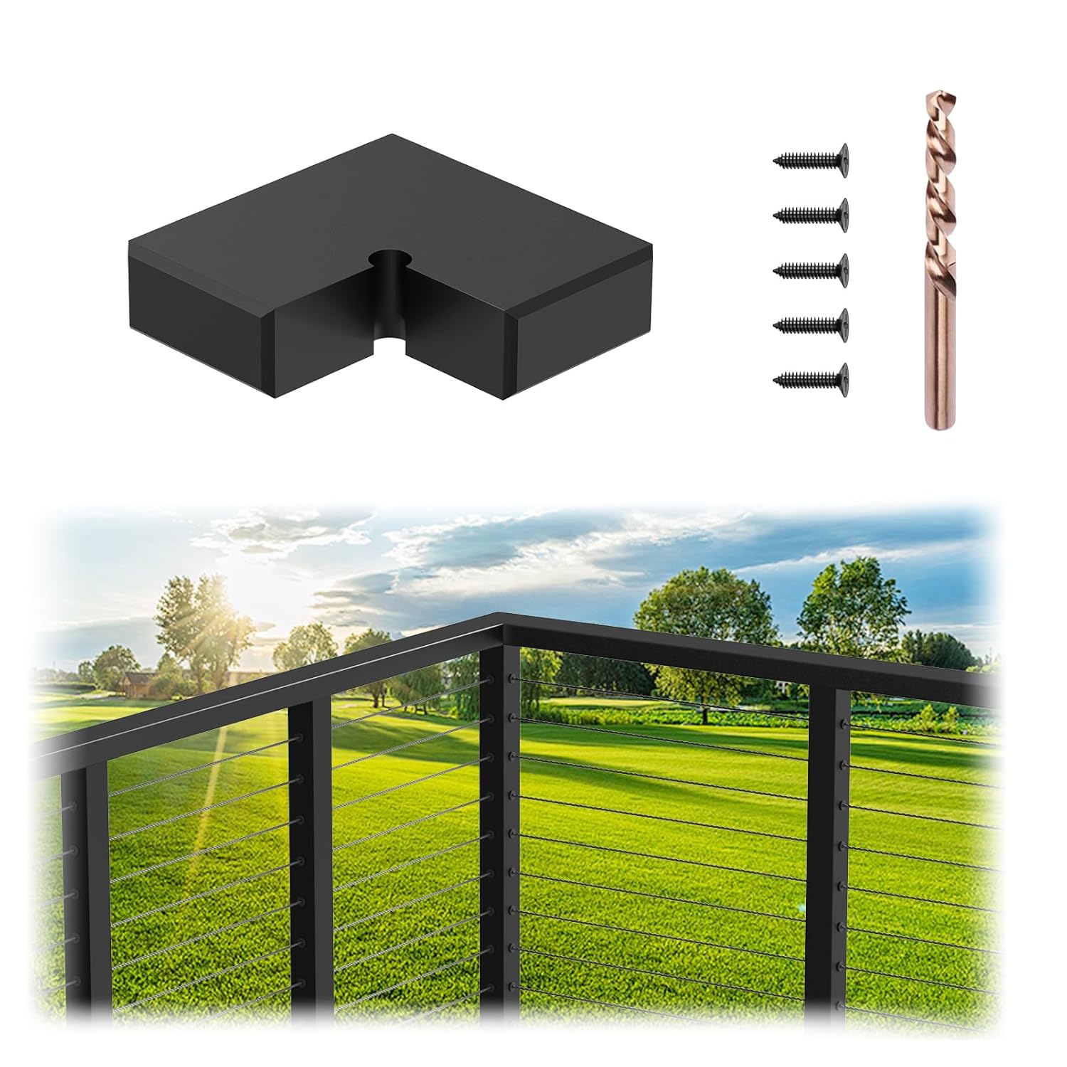 EXPOAS Extension Connector for Handrail S.S. 1.18"X2.36"X8FT