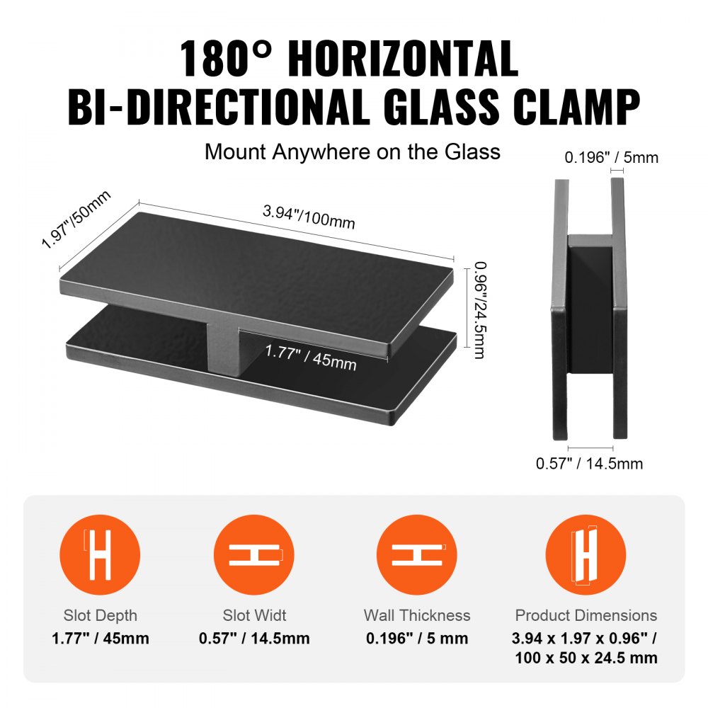EXPOAS 4PCS - 180 DEG Connector 4"X2" app.