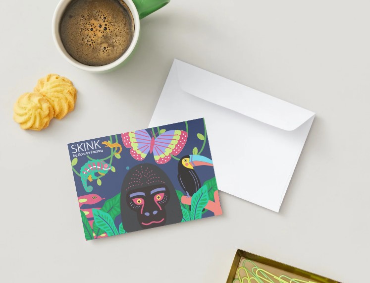 SKINK by Goa Art Factory Postcard