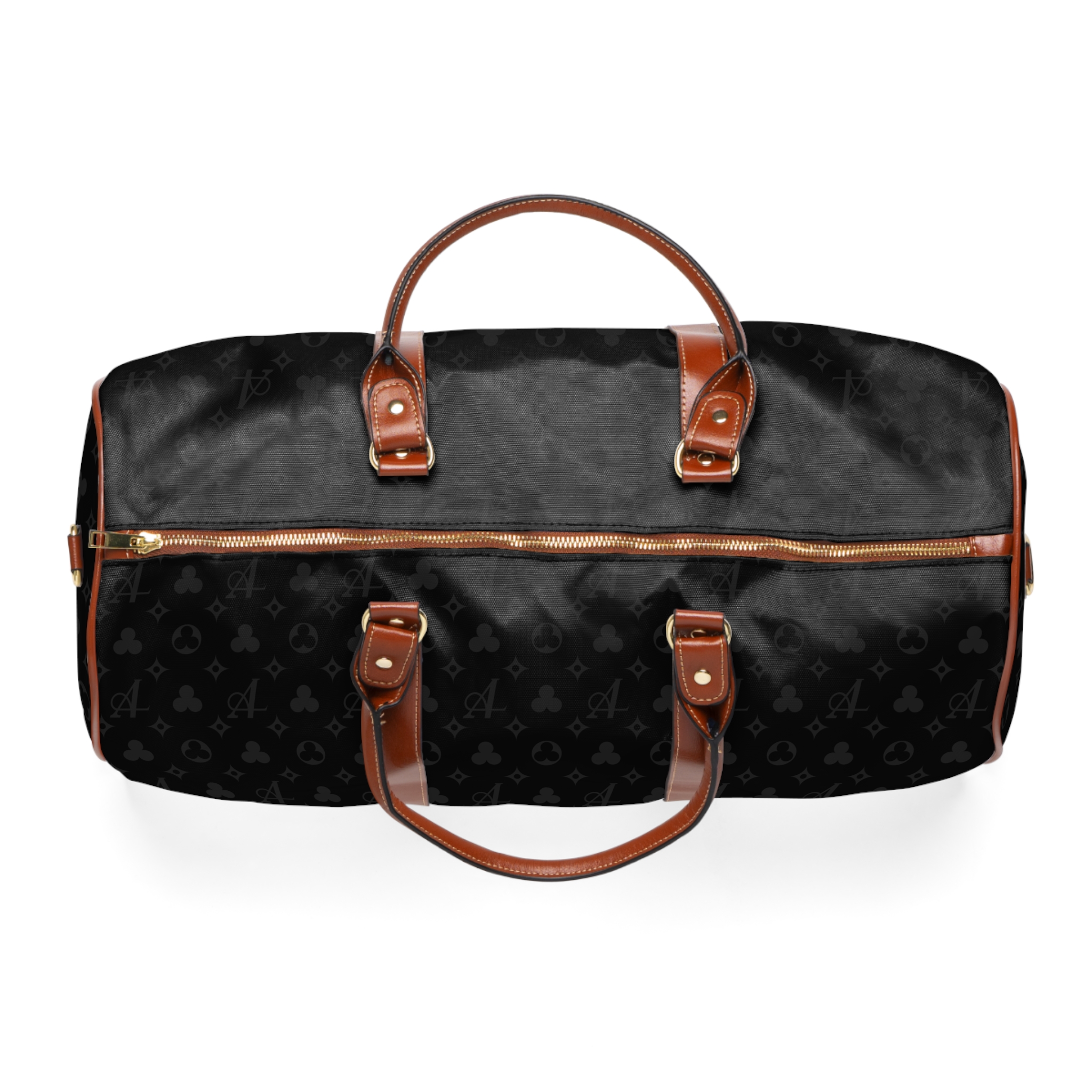 Clover Monogram Duffel Bag - Black