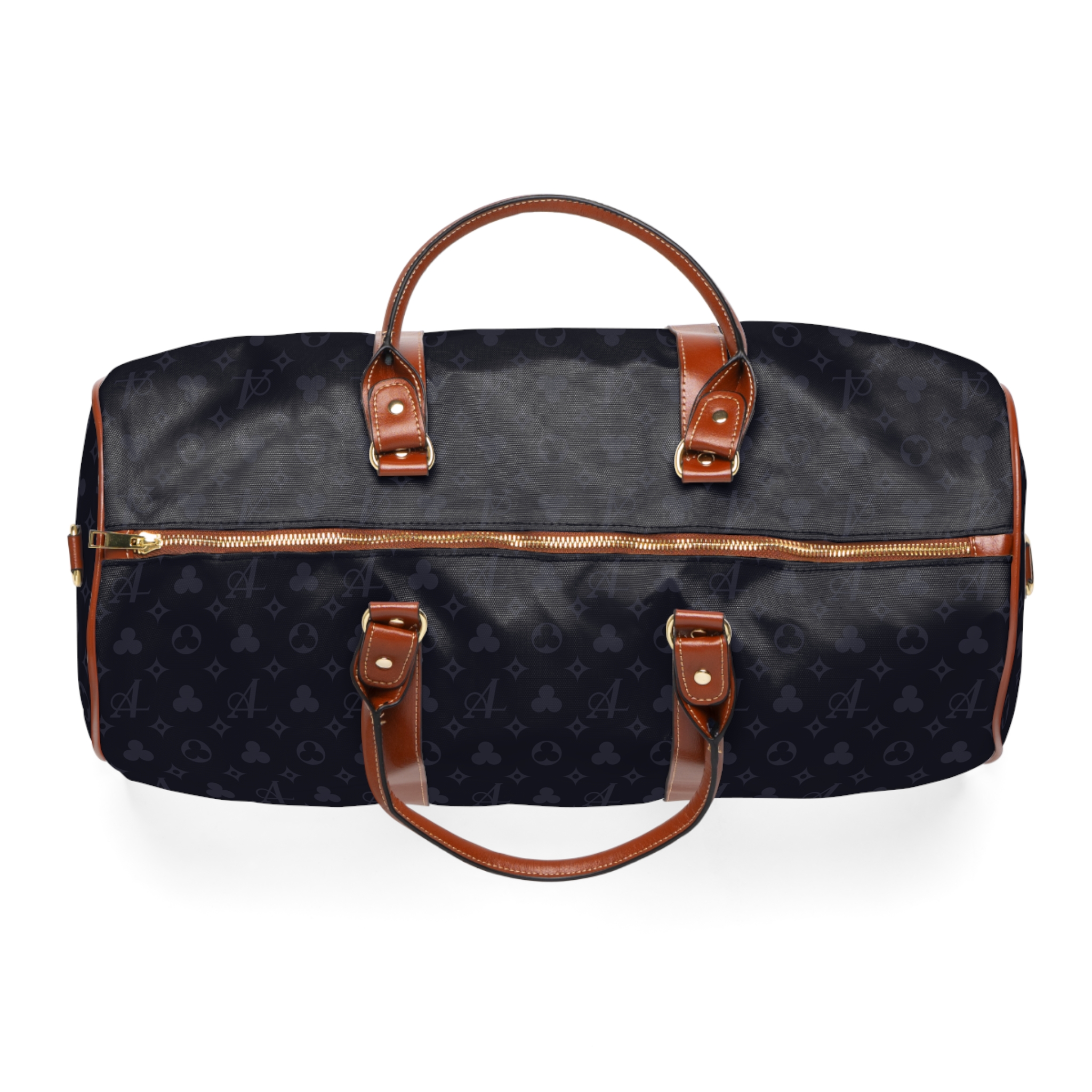 Clover Monogram Duffel Bag - Navy