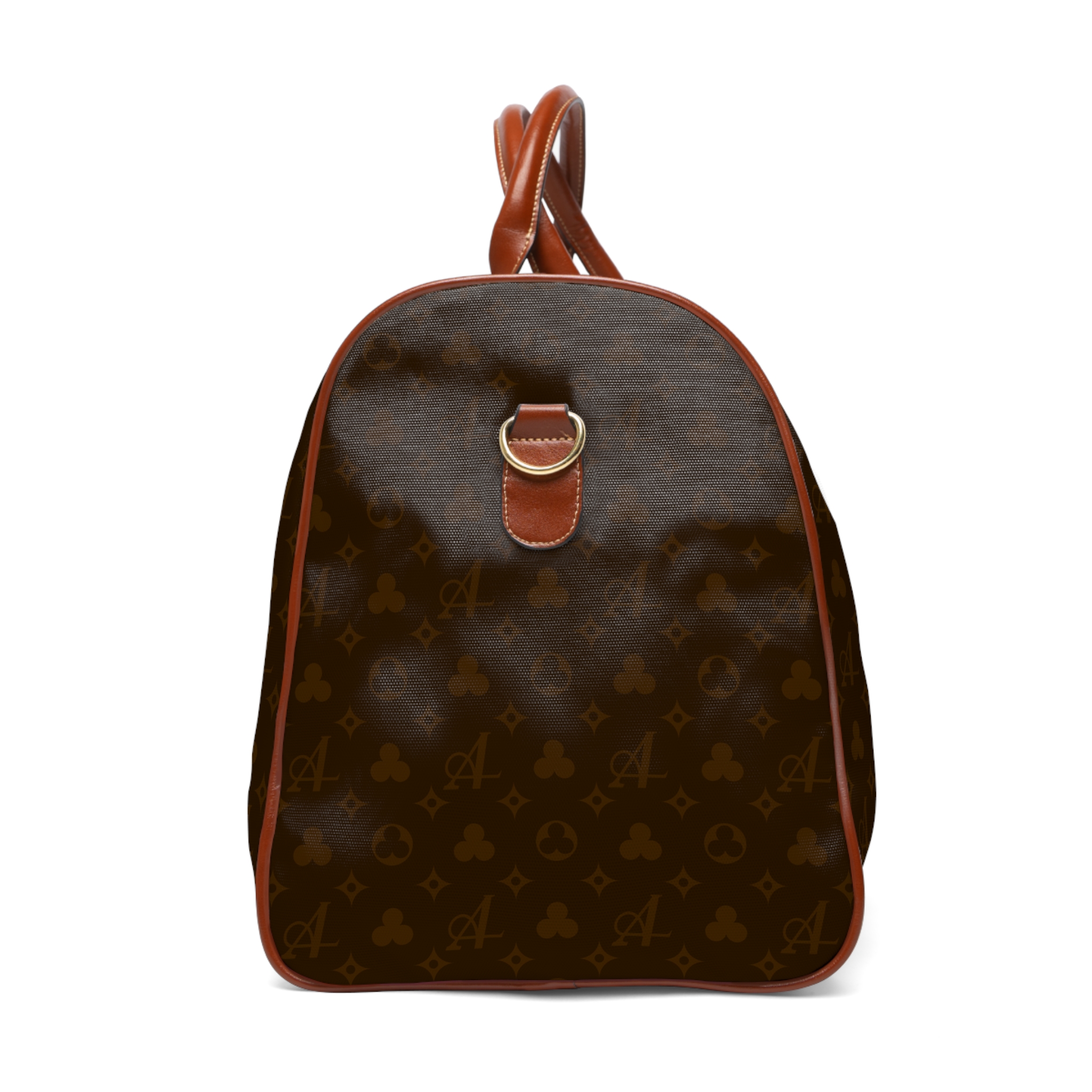 Clover Monogram Duffel Bag - Brown