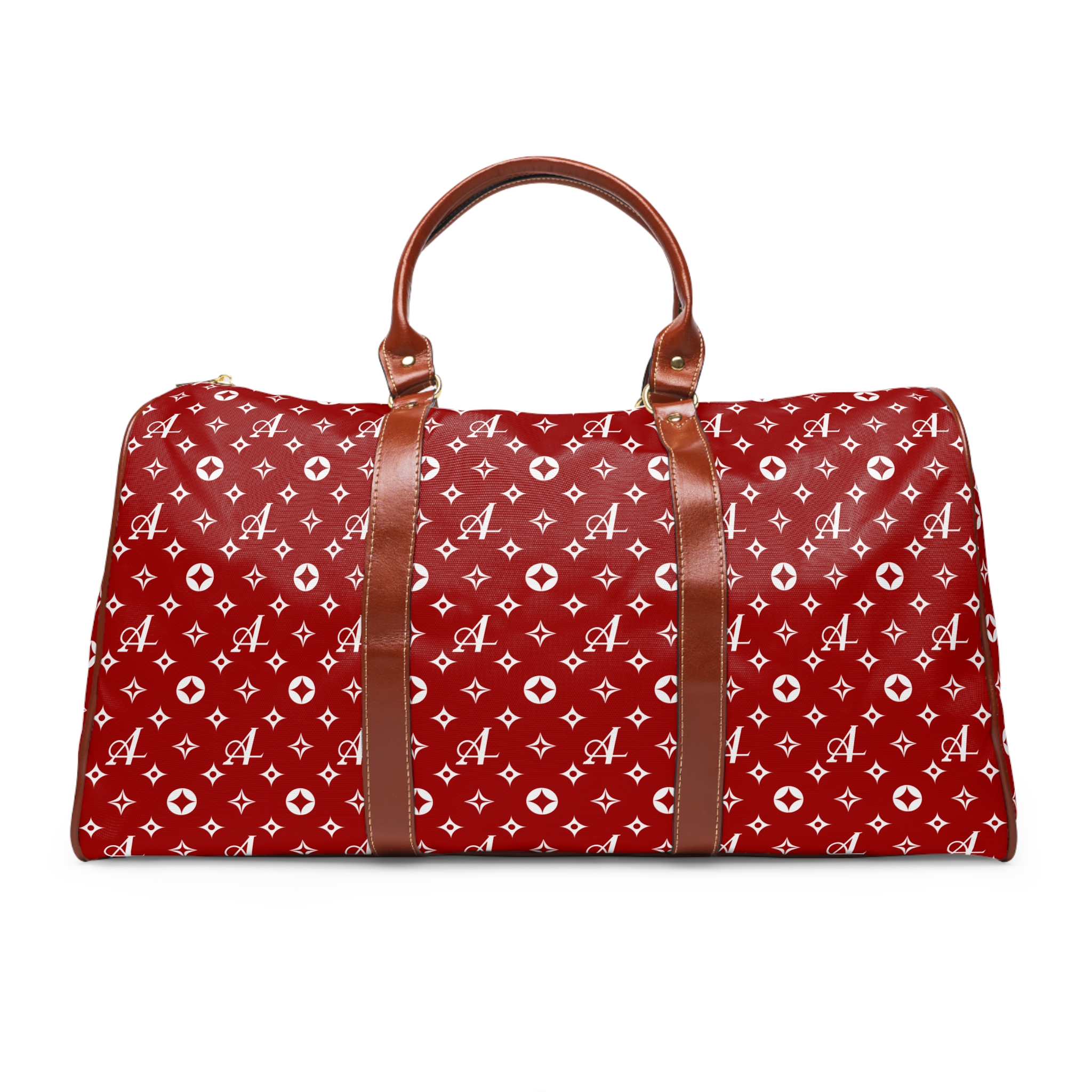 Star Monogram Duffel Bag - Red and White