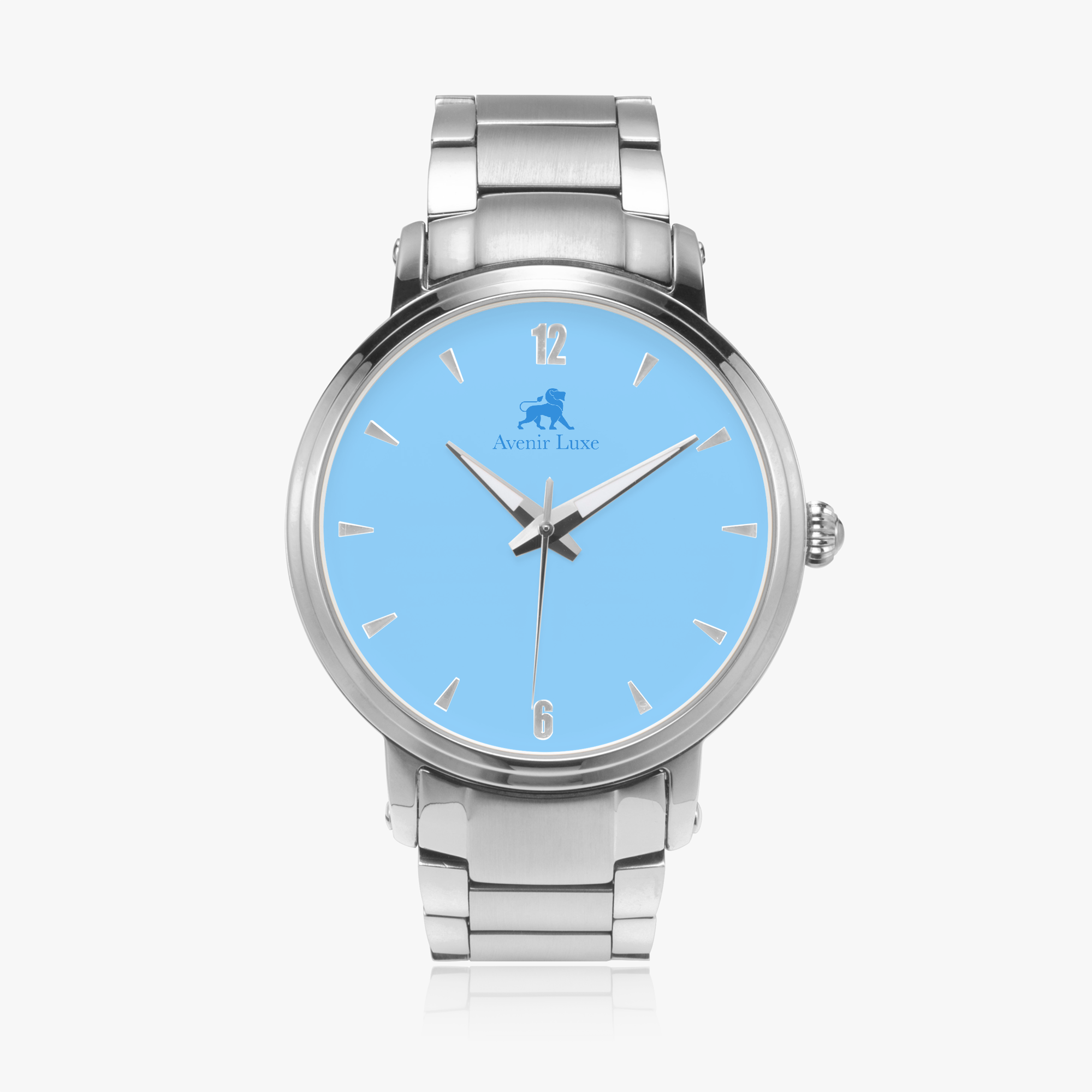 Steel Strap Matte Print Automatic Watch