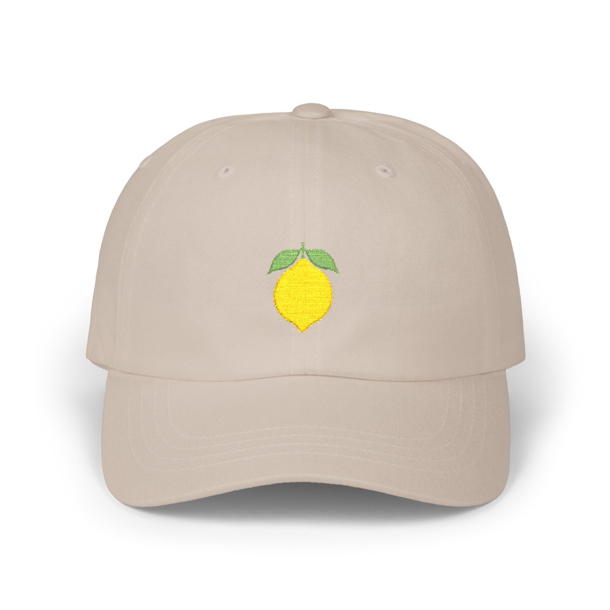 Lemon Embroidered Dad Cap 