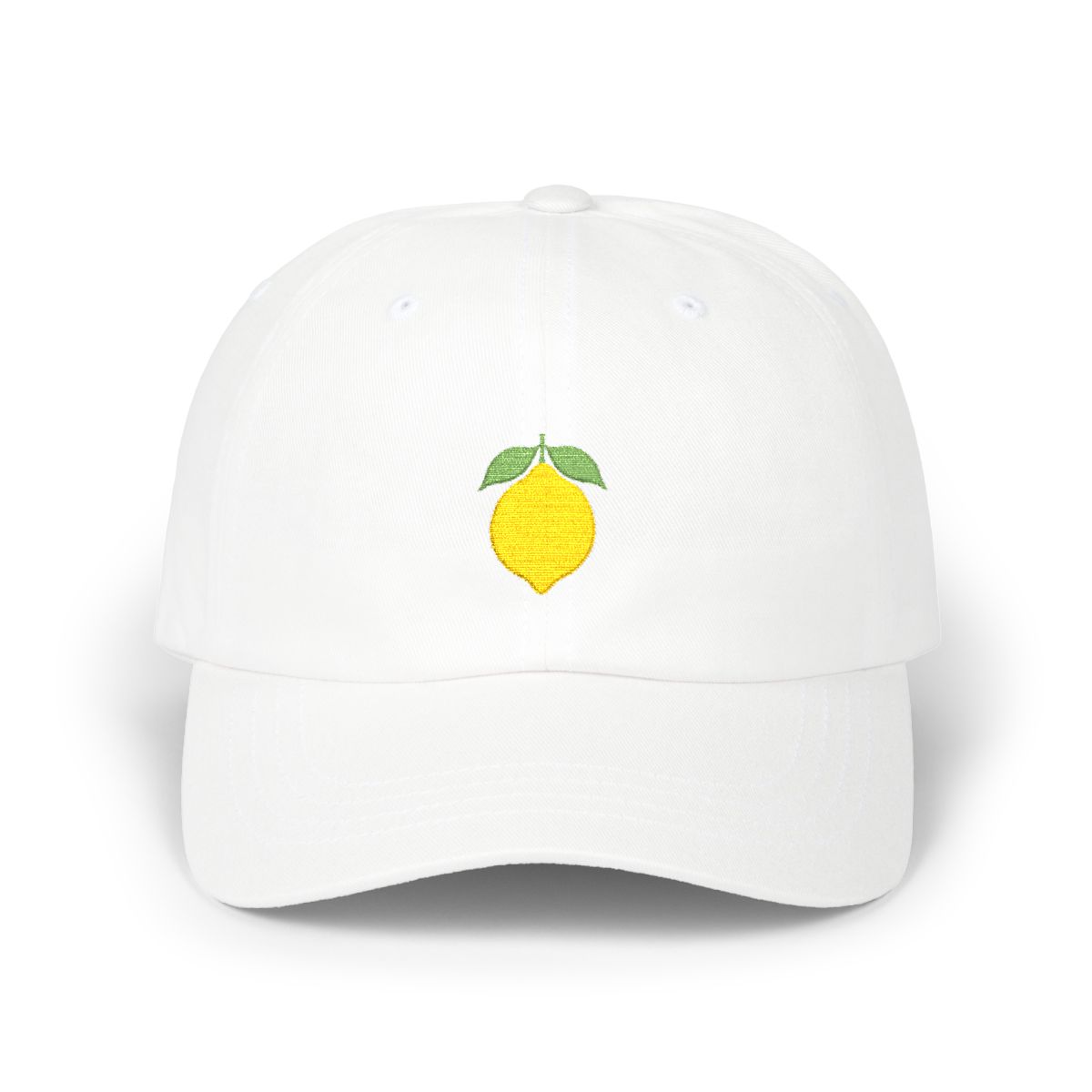 Lemon Embroidered Dad Cap 