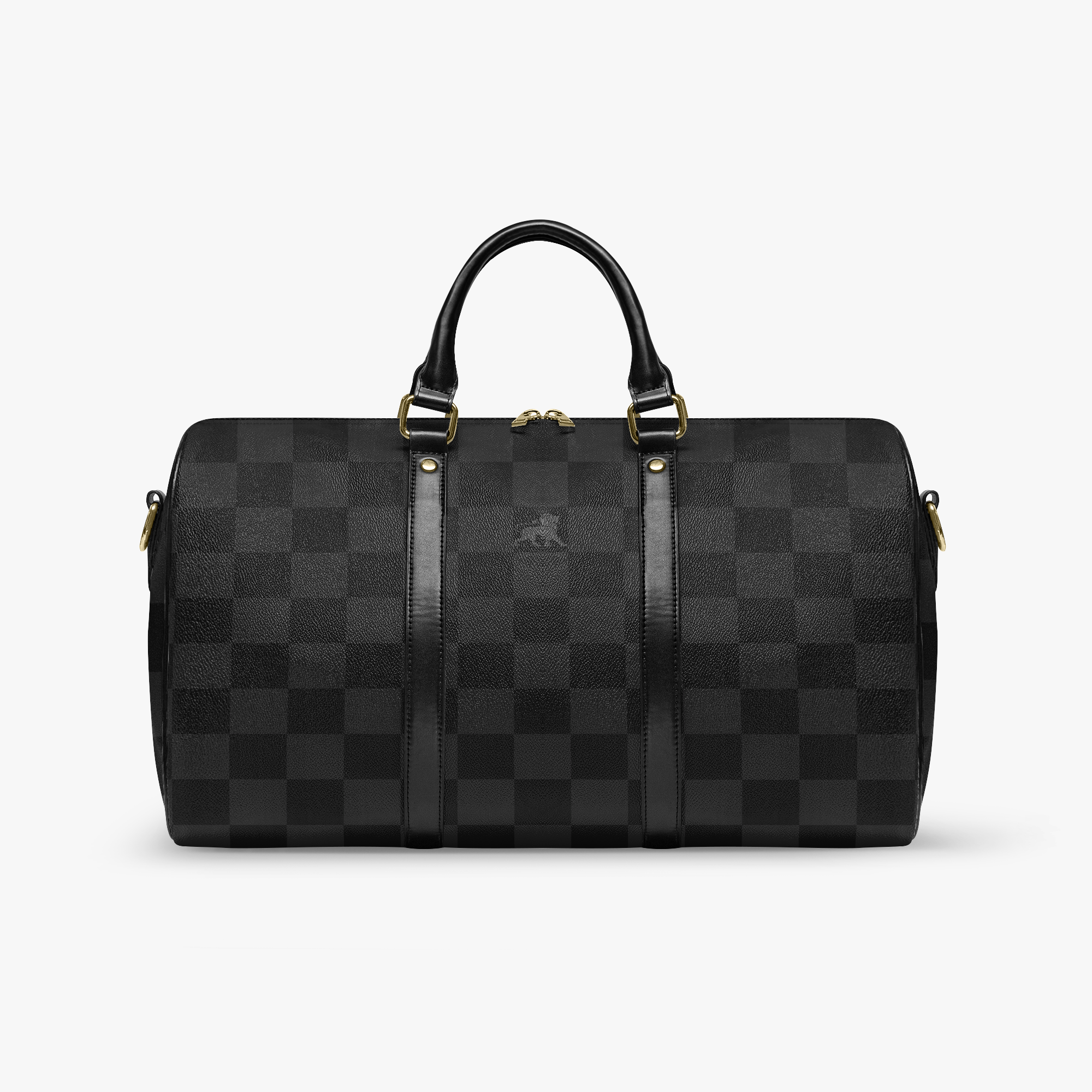 Travel Duffle Bag - Square Monogram Black