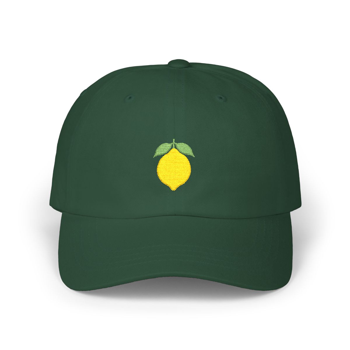Lemon Embroidered Dad Cap 