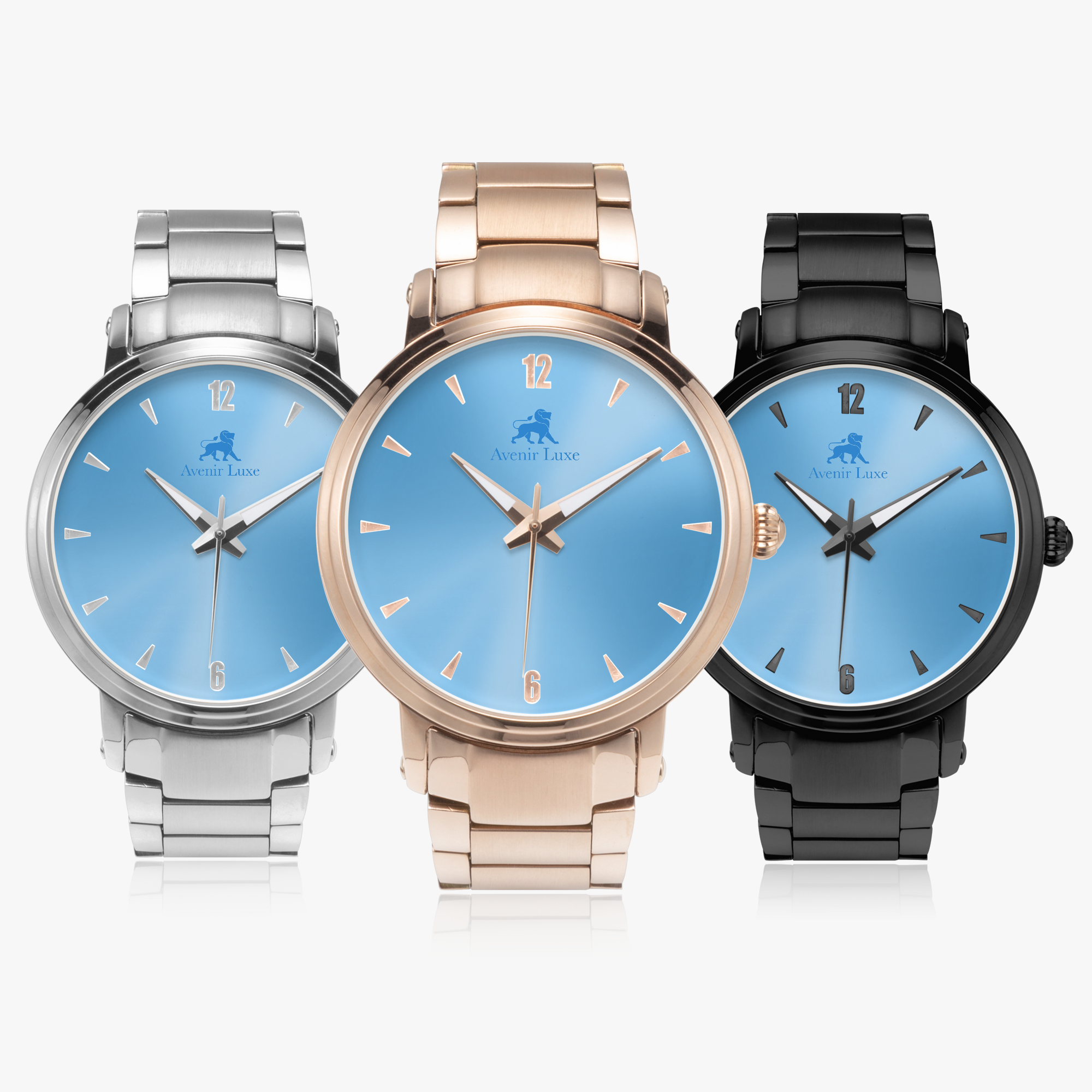 Steel Strap Gloss Print Automatic Watch 