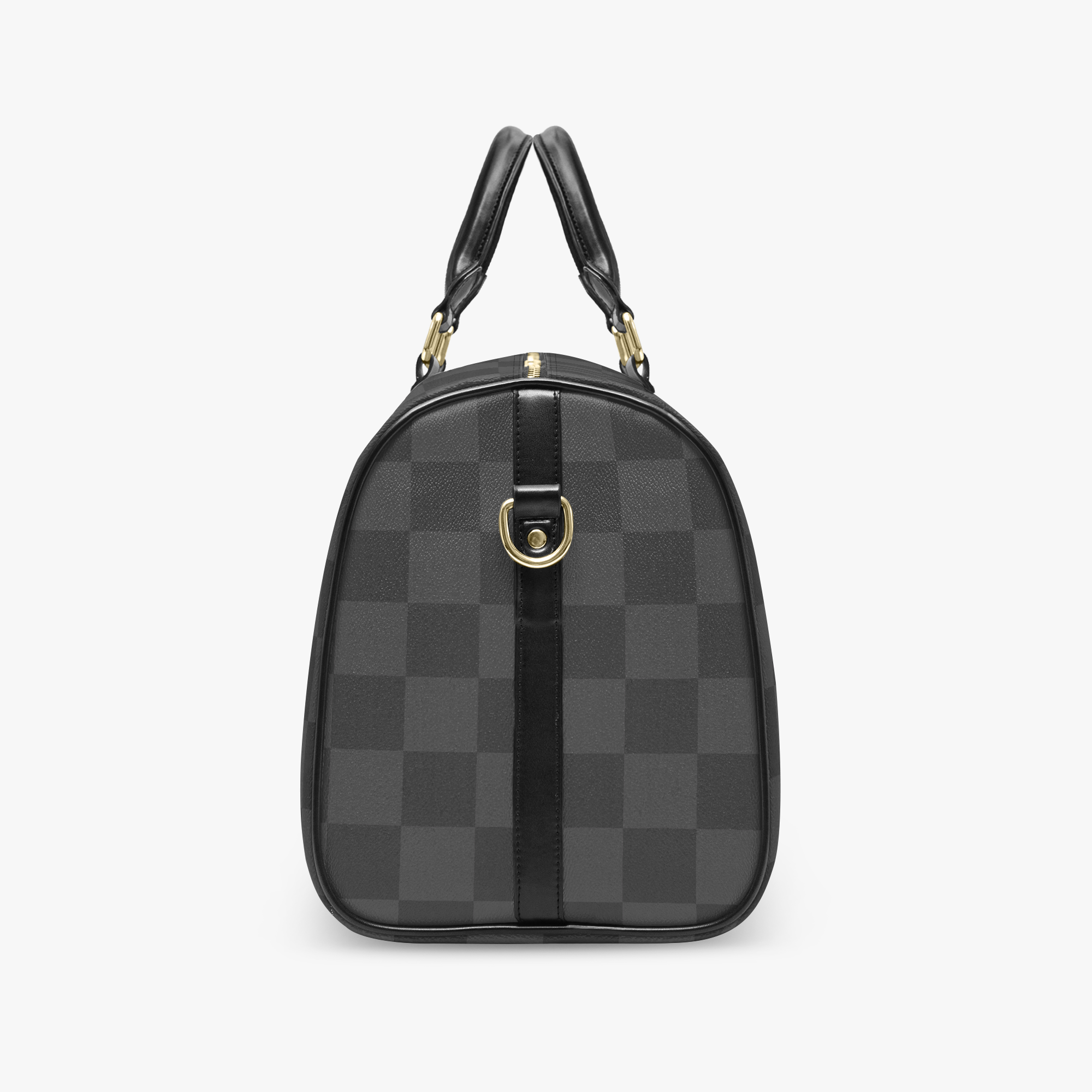 Travel Duffle Bag - Square Monogram Gray