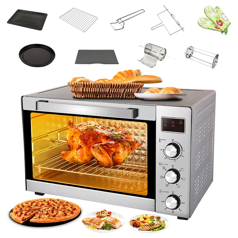Large Capacity Stainless Steel Oven 2000W with 48L