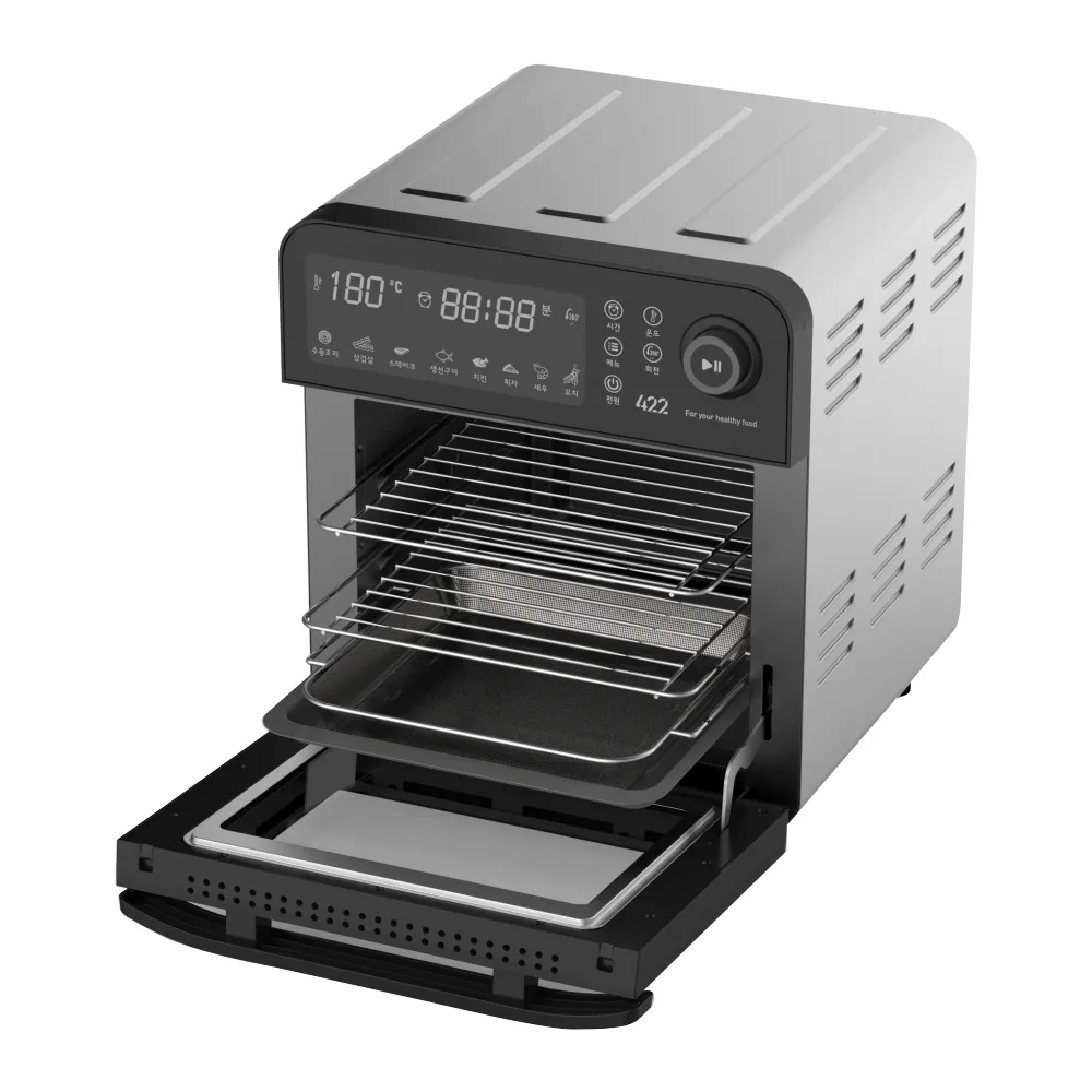 14L Multifunctional Air Fryer with 3 Layers and Rotating Knob