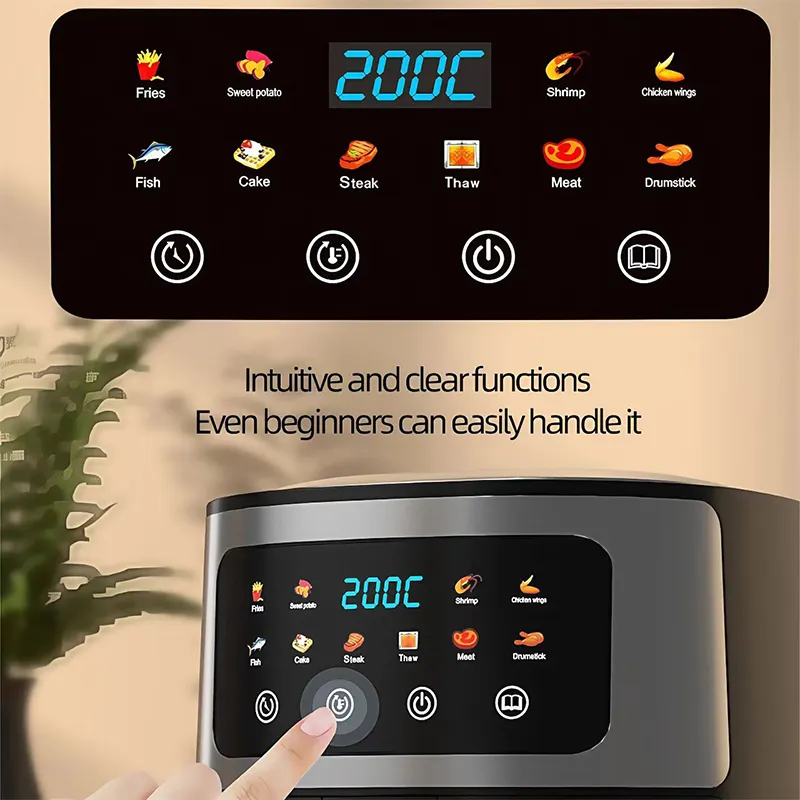 10L Multifunctional Stainless Steel Air Fryer