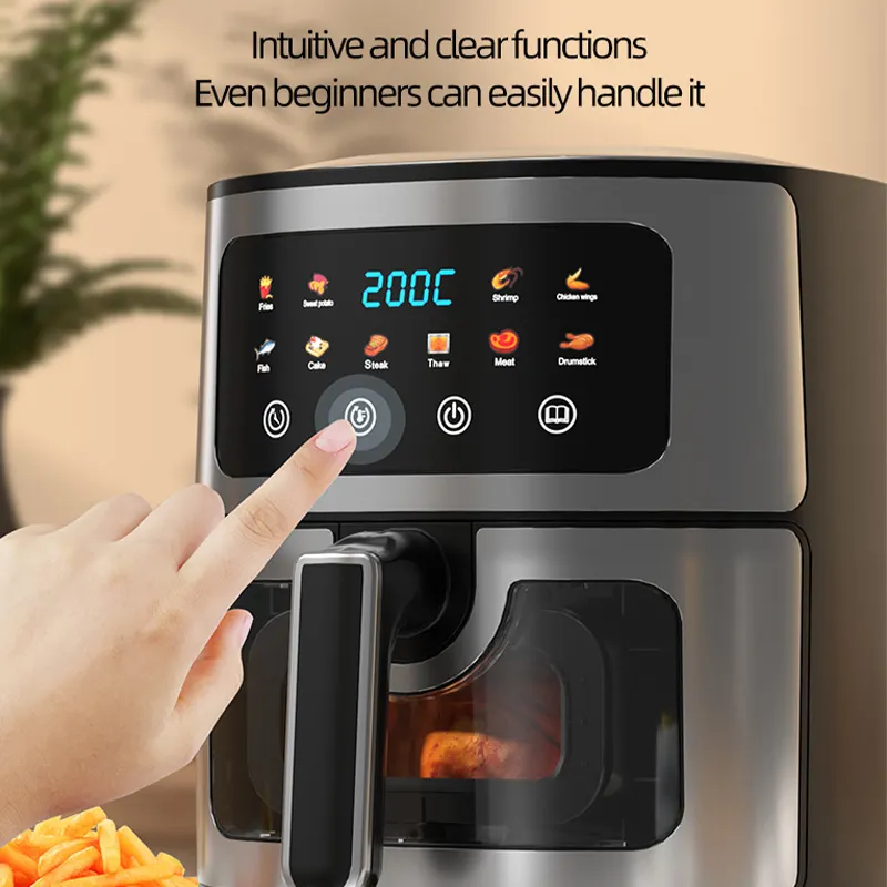 10L Multifunctional Stainless Steel Air Fryer