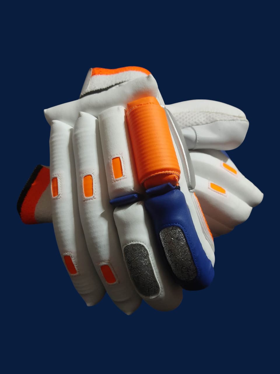Player Edition Cricket Gloves 2.0 with Blue Orange Touch