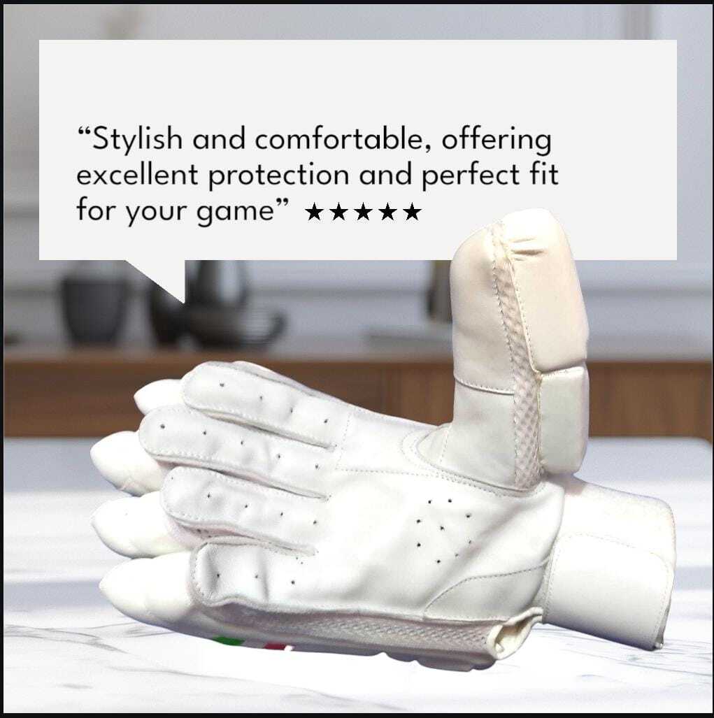 Tri Color Cricket Batting Gloves