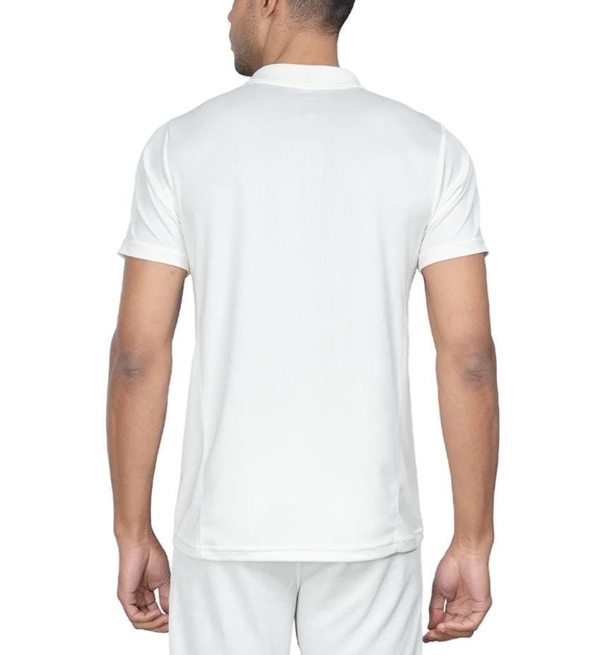   Half Sleeves Cricket White Jersey Plain